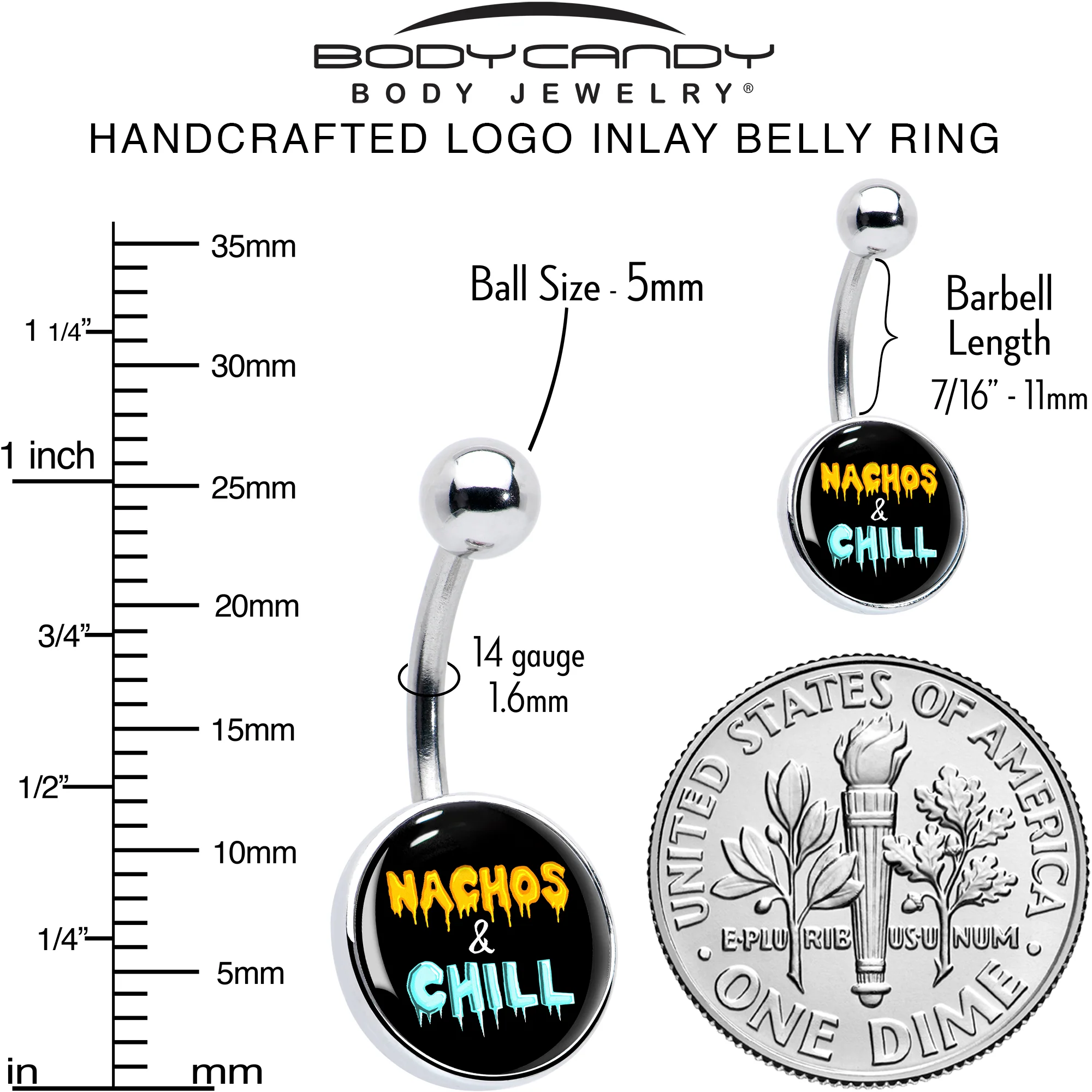 Nachos and Chill Belly Ring by Onyx O - Image 6