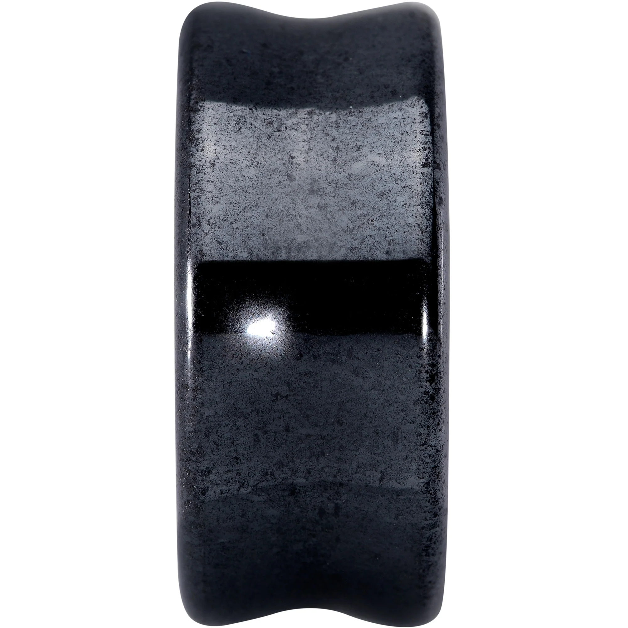 Natural Black Hematite Stone Saddle Plug Set - Image 4
