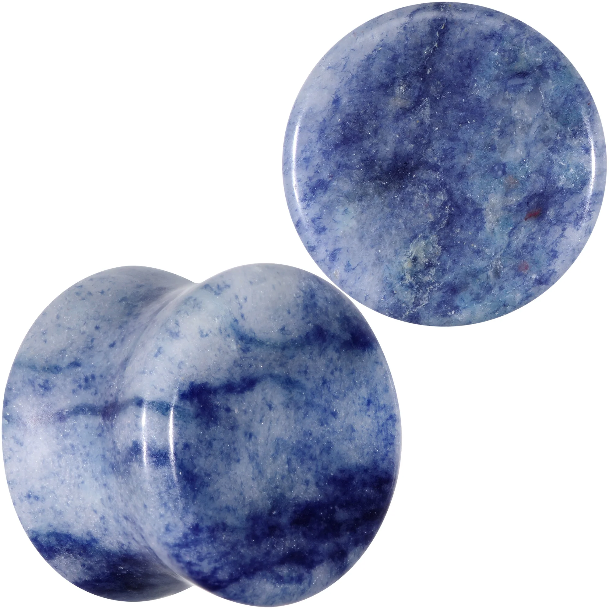 Natural Blue Aventurine Stone Saddle Plug Set - Image 10