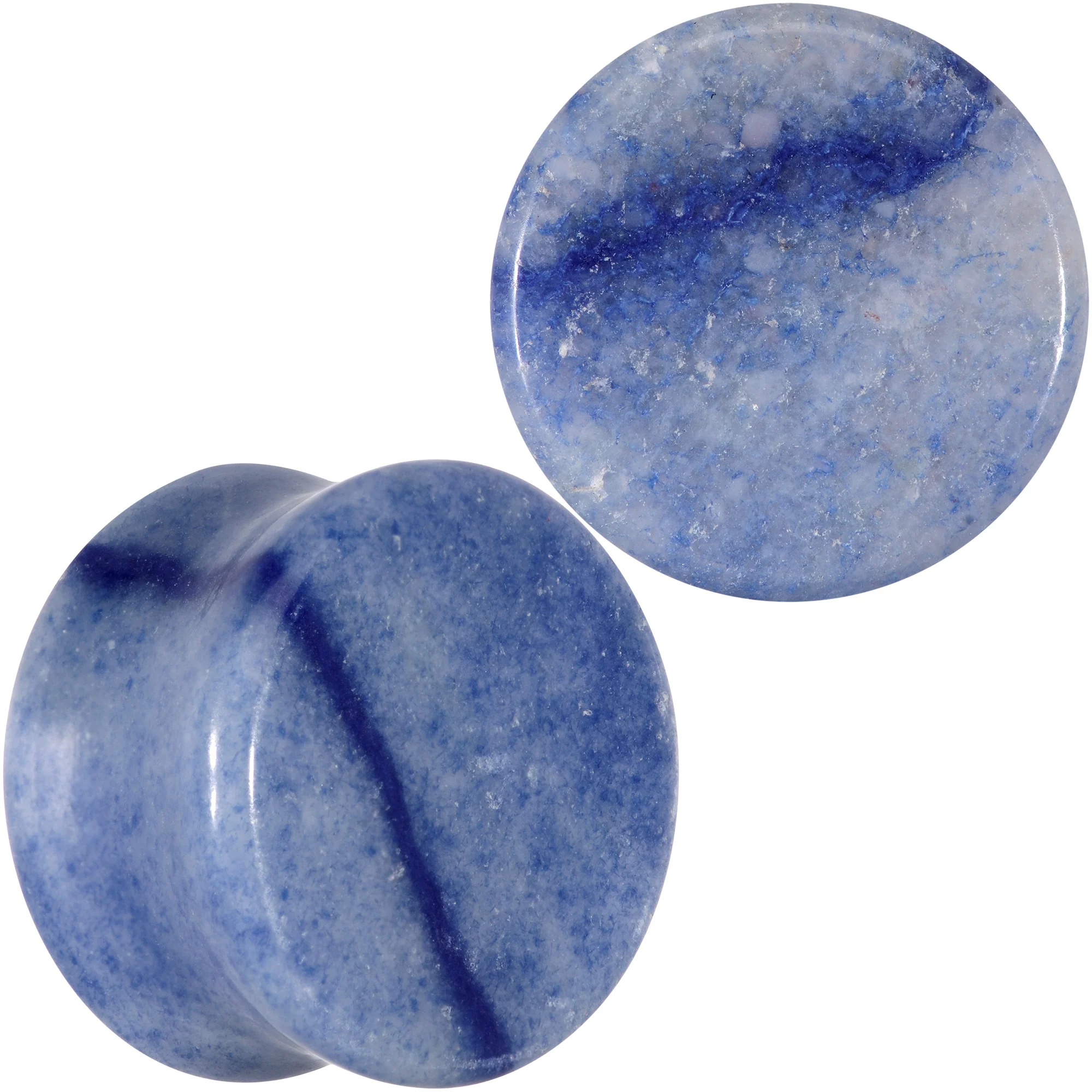 Natural Blue Aventurine Stone Saddle Plug Set - Image 12