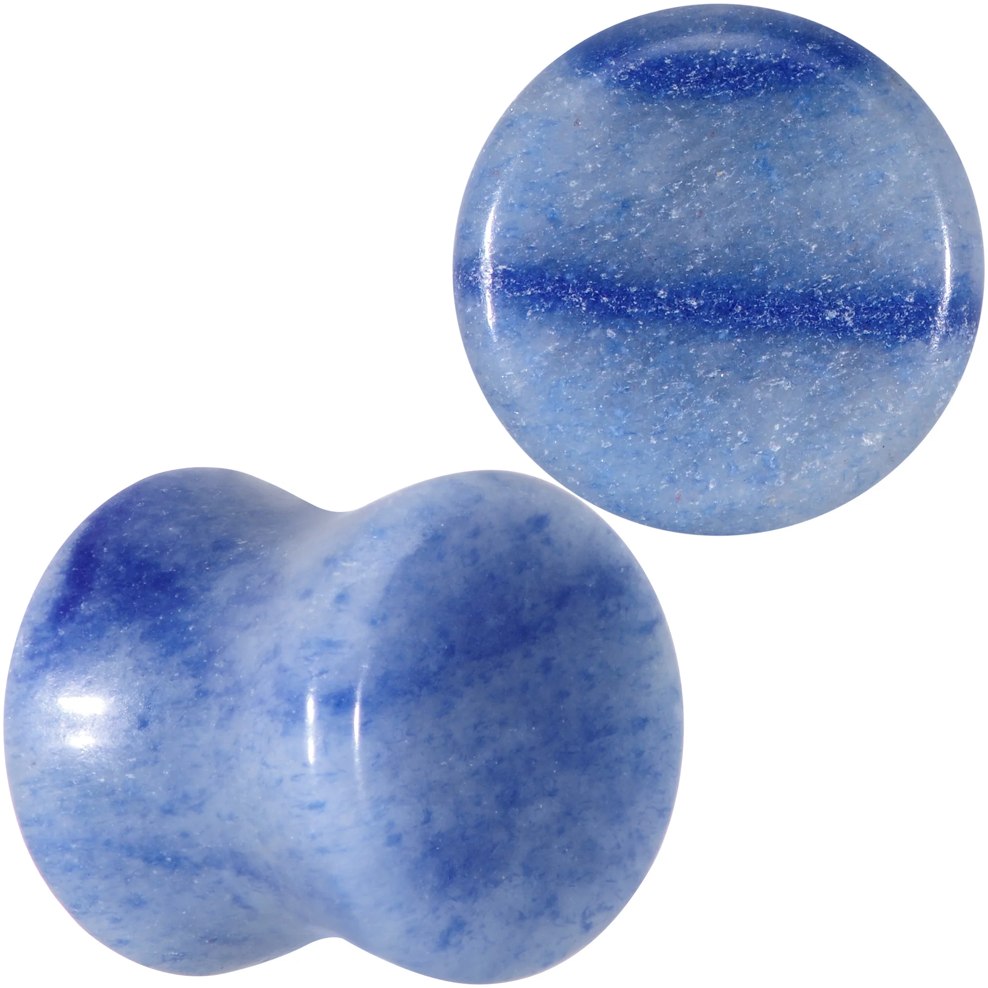 Natural Blue Aventurine Stone Saddle Plug Set - Image 7
