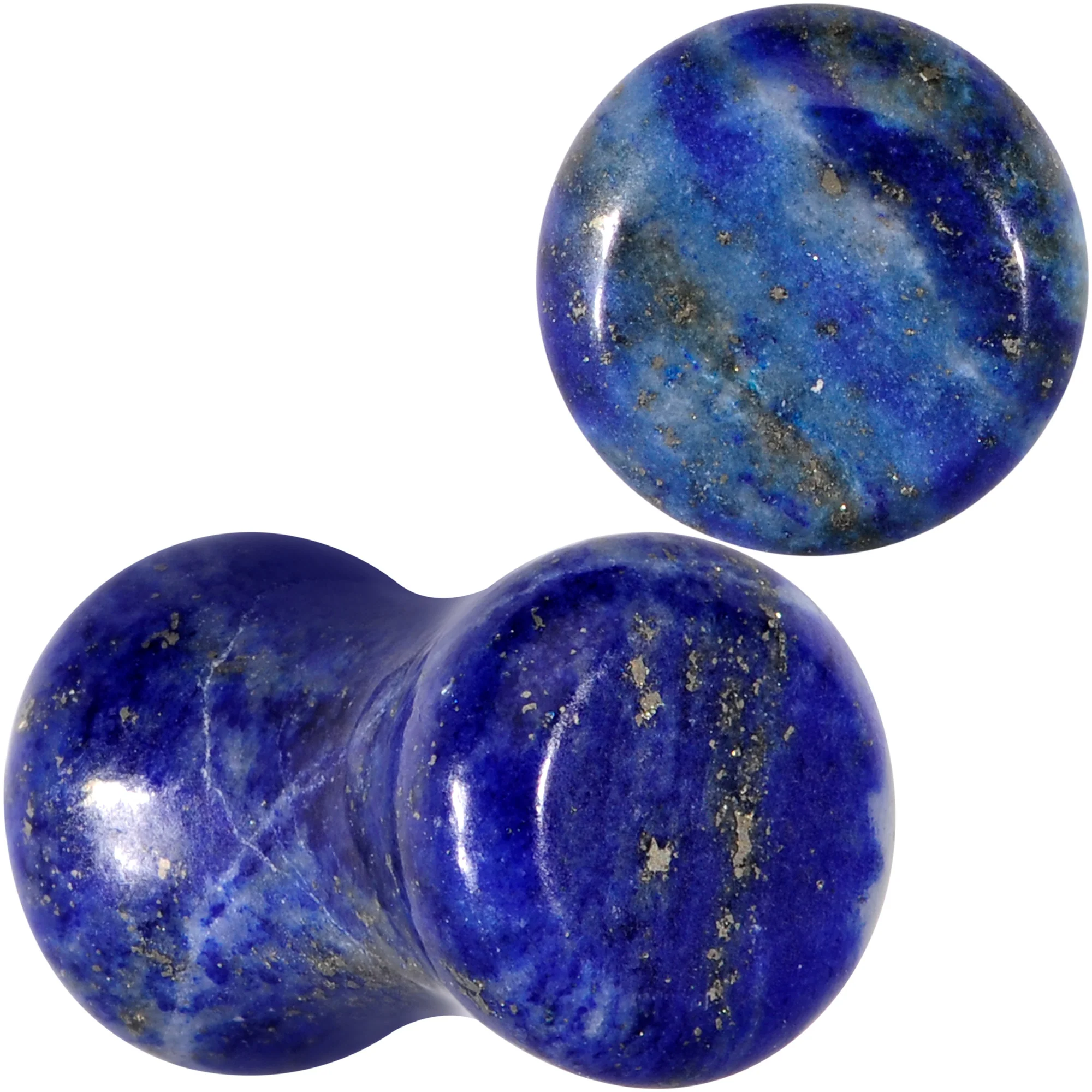 Natural Blue Lapis Stone Saddle Plug Set - Image 6