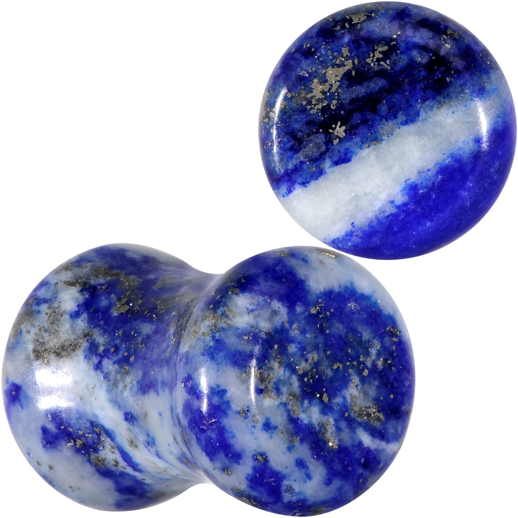 Natural Blue Lapis Stone Saddle Plug Set - Image 7