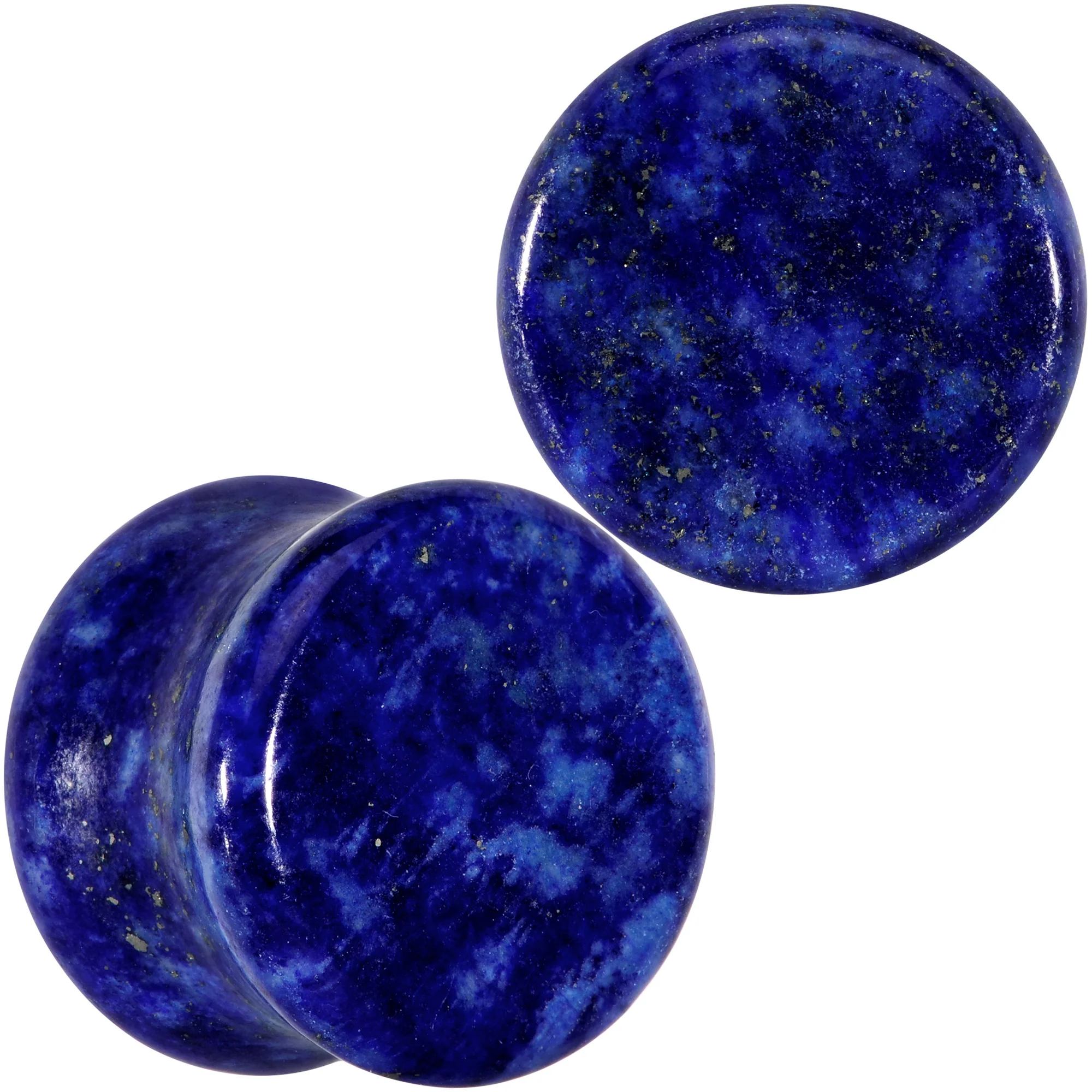 Natural Blue Lapis Stone Saddle Plug Set - Image 9