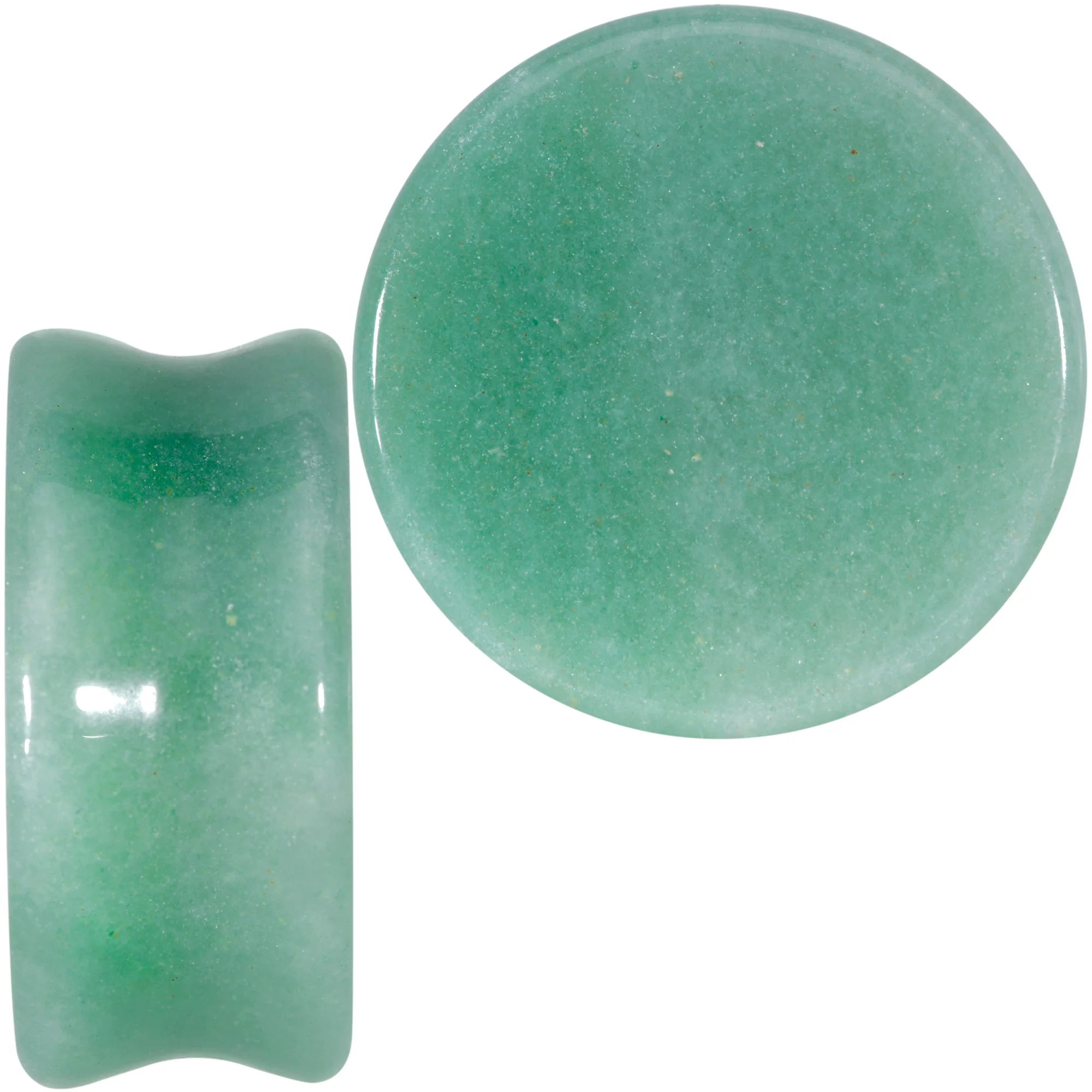 Natural Green Aventurine Stone Saddle Plug Set - Image 3