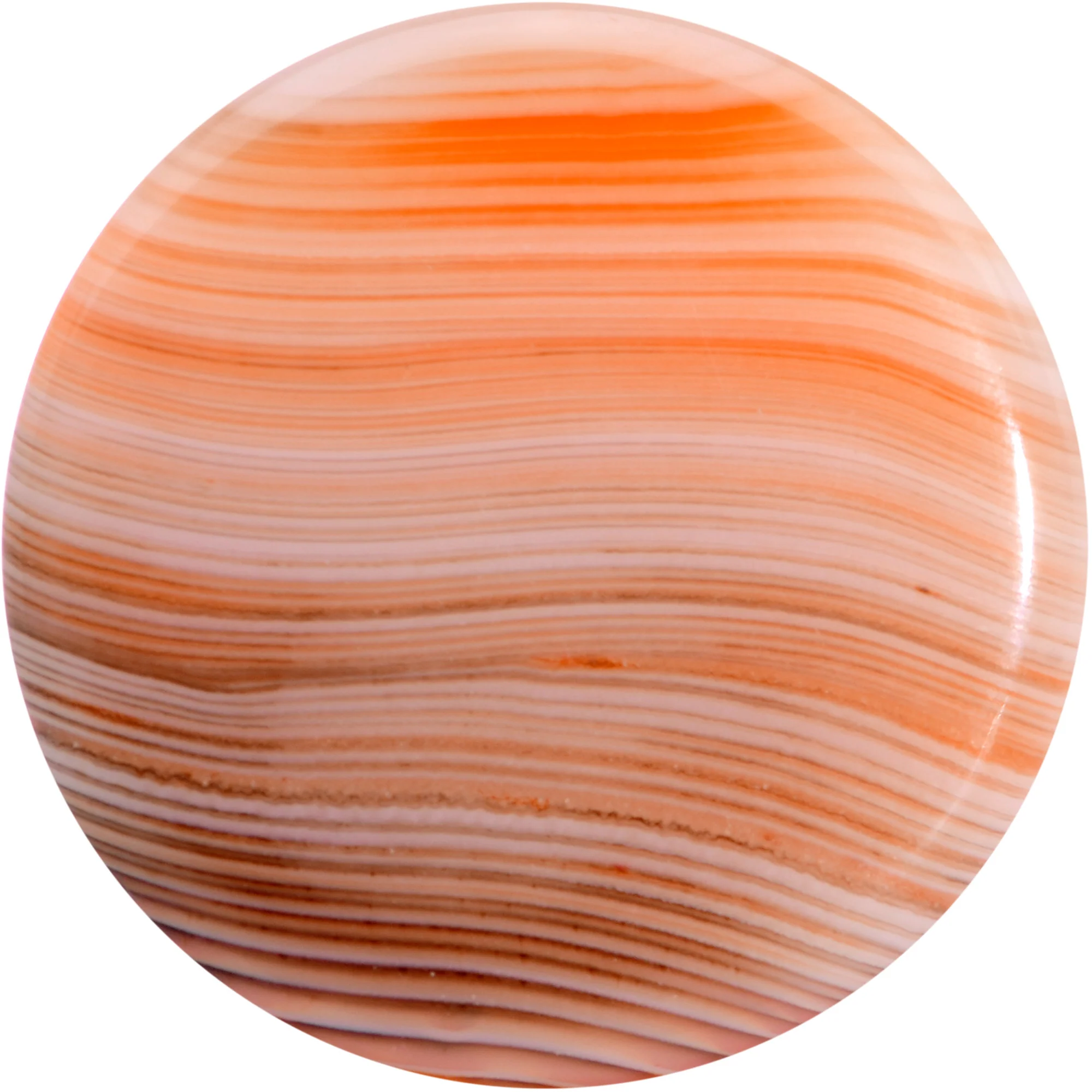 Natural Red Line Agate Stone Saddle Plug Set - Image 5