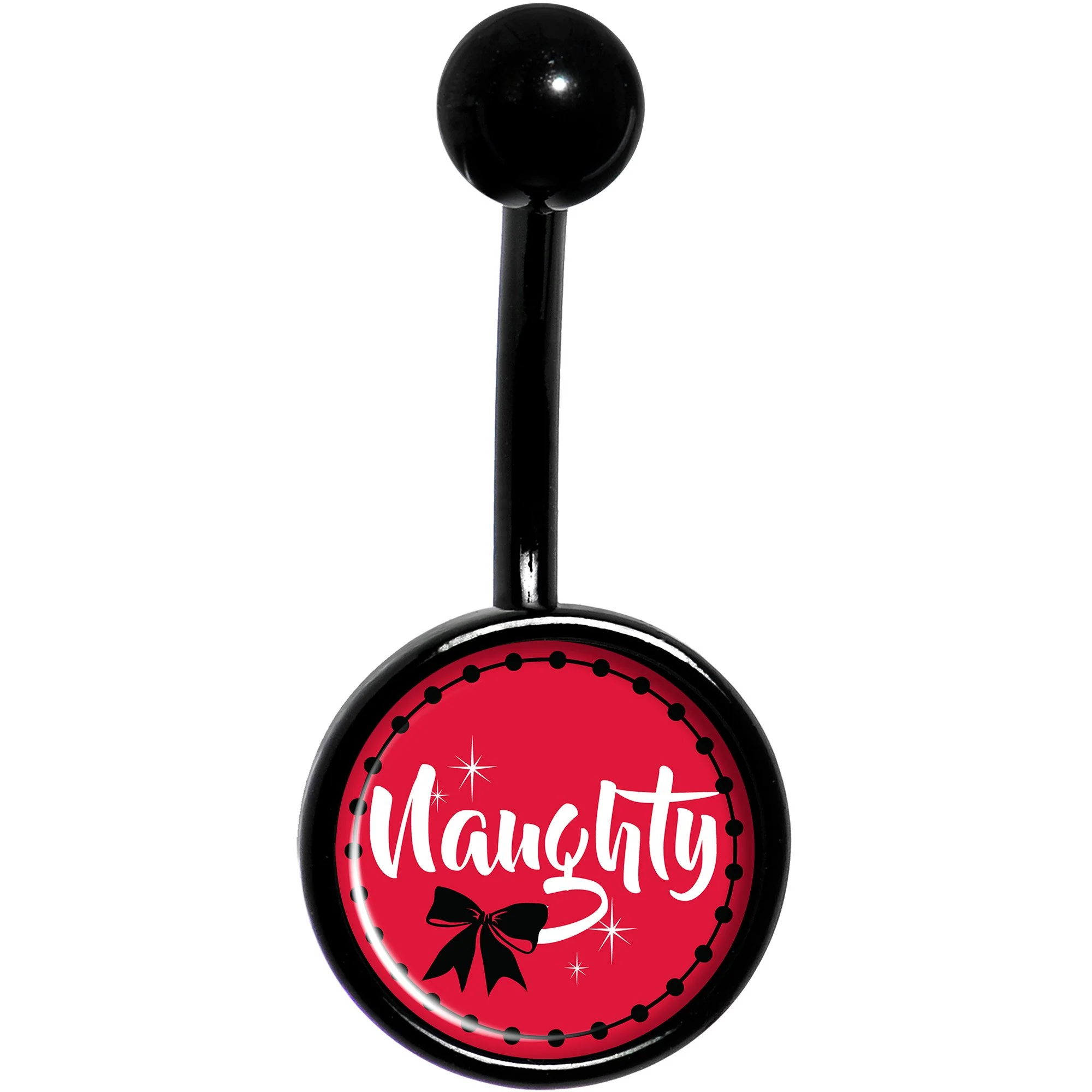 Naughty Holiday Black Belly Ring - Image 2