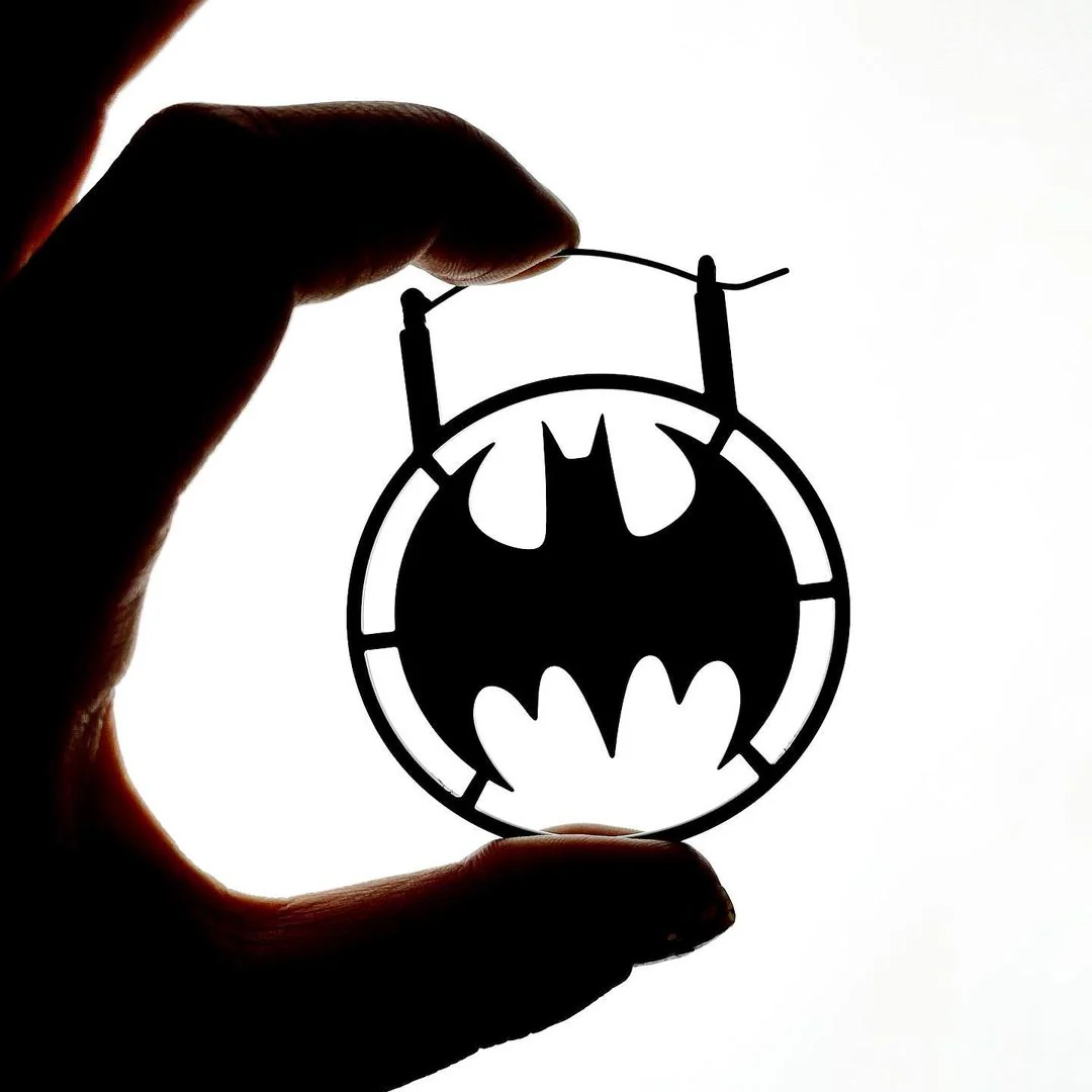 Officially Licensed DC Comics Batman Tunnel Plug Earrings - Image 2