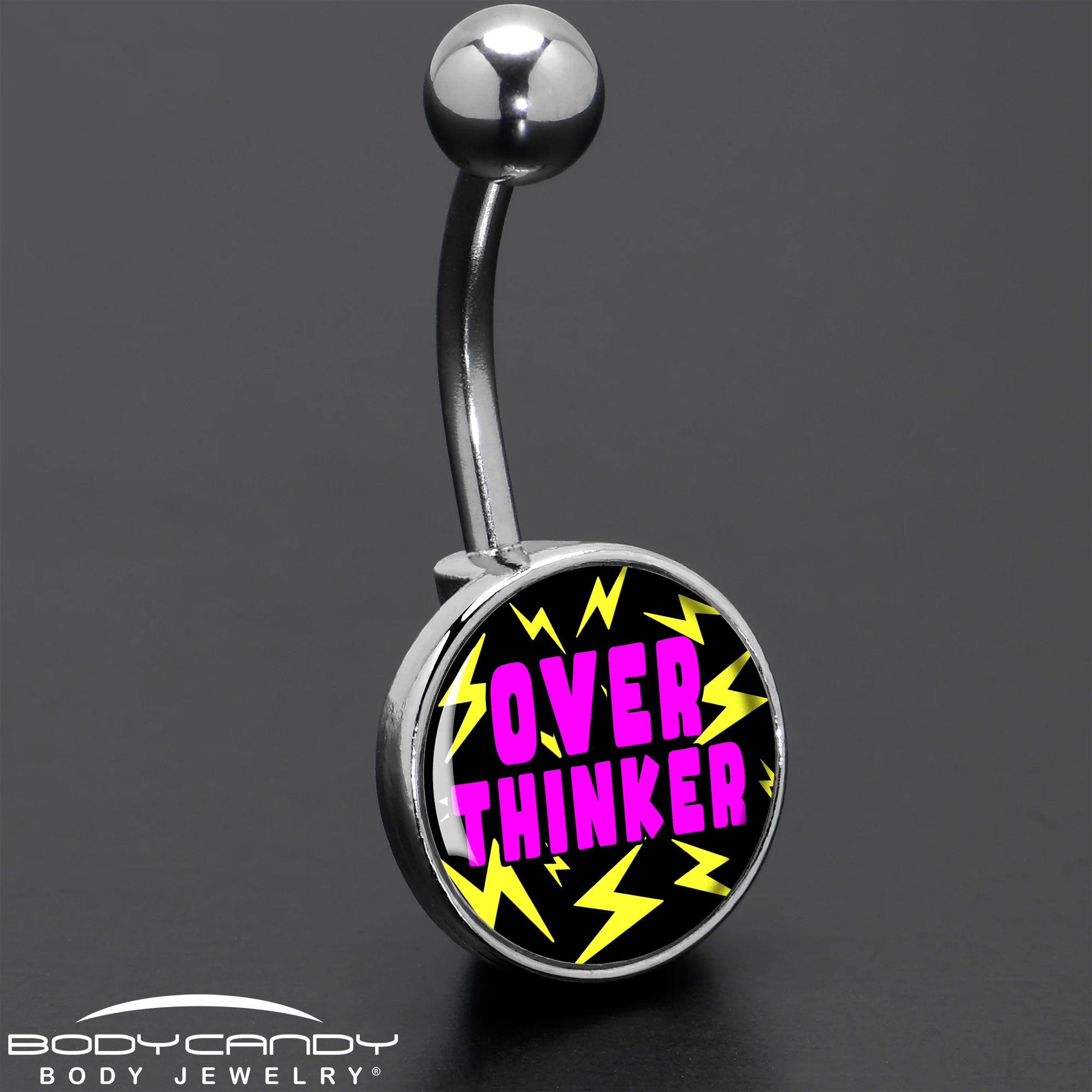 Over Thinker Impact Belly Ring by Onyx O - Image 8
