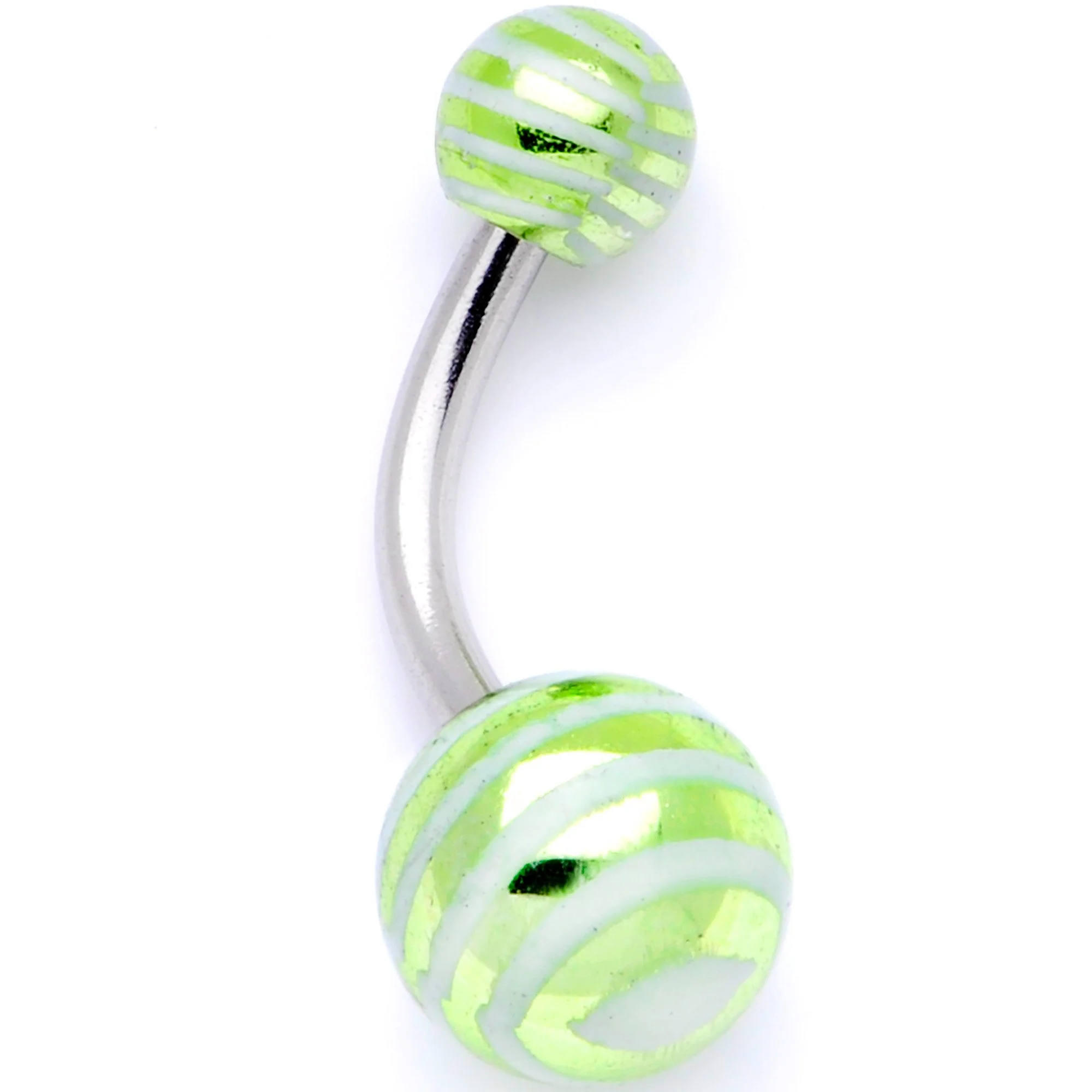 Parade of Color Stripes Party Pack Belly Ring Set of 4 - Image 5
