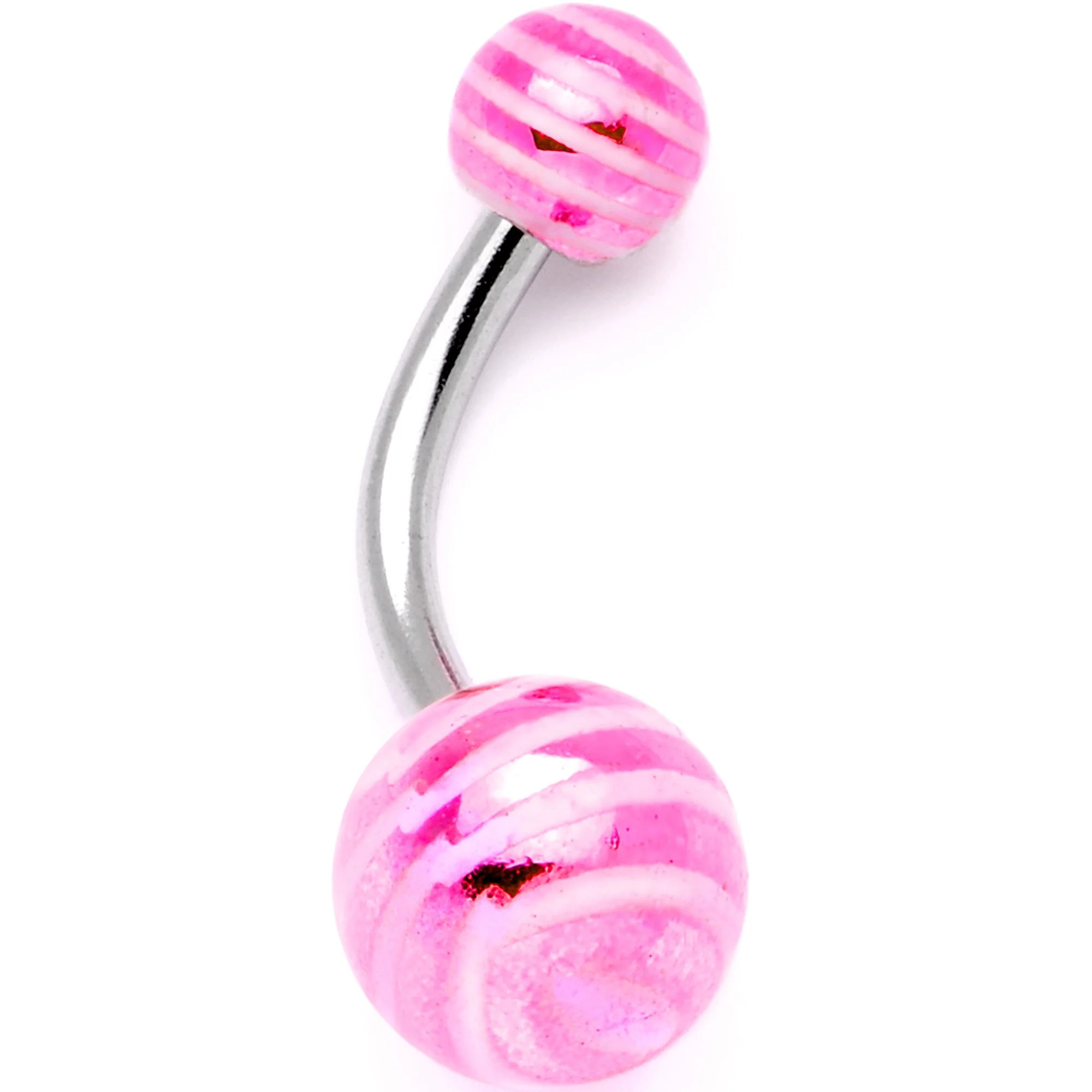 Parade of Color Stripes Party Pack Belly Ring Set of 4 - Image 6