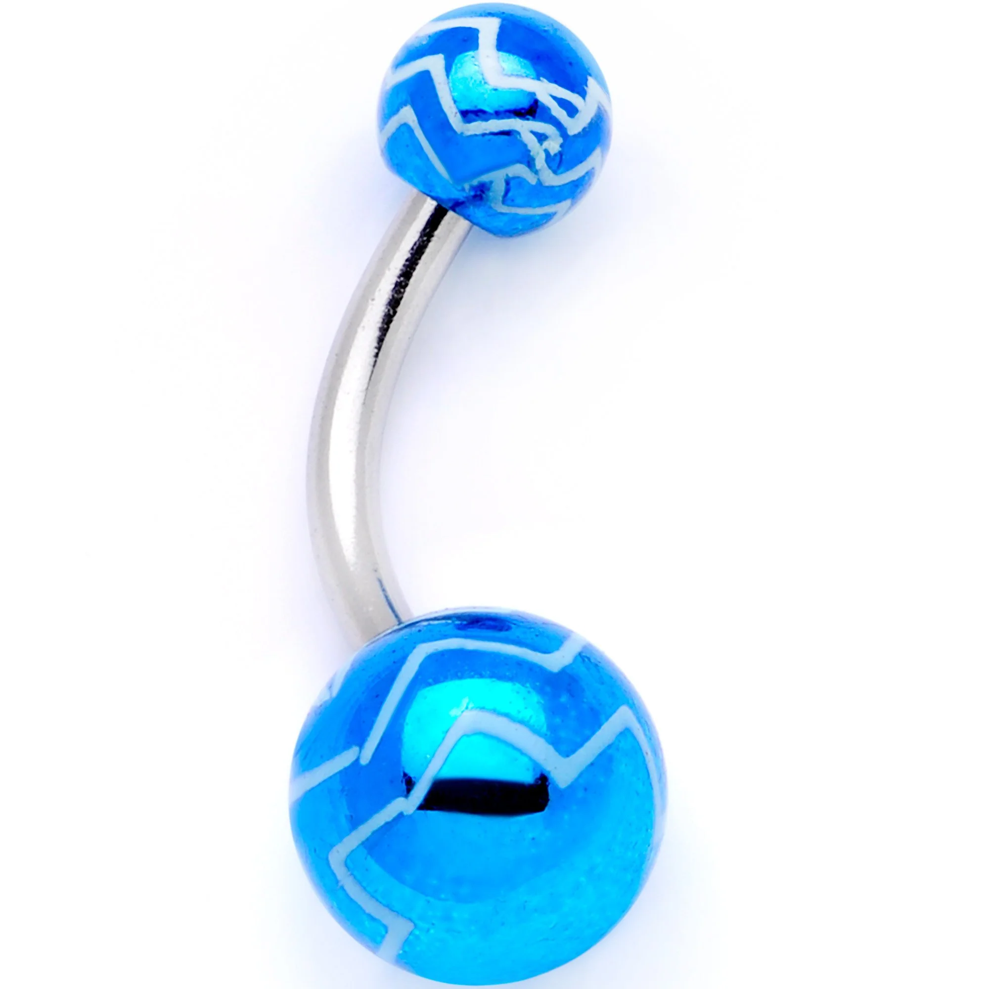 Parade of Cool Zig Zag Party Pack Belly Ring Set of 4 - Image 4