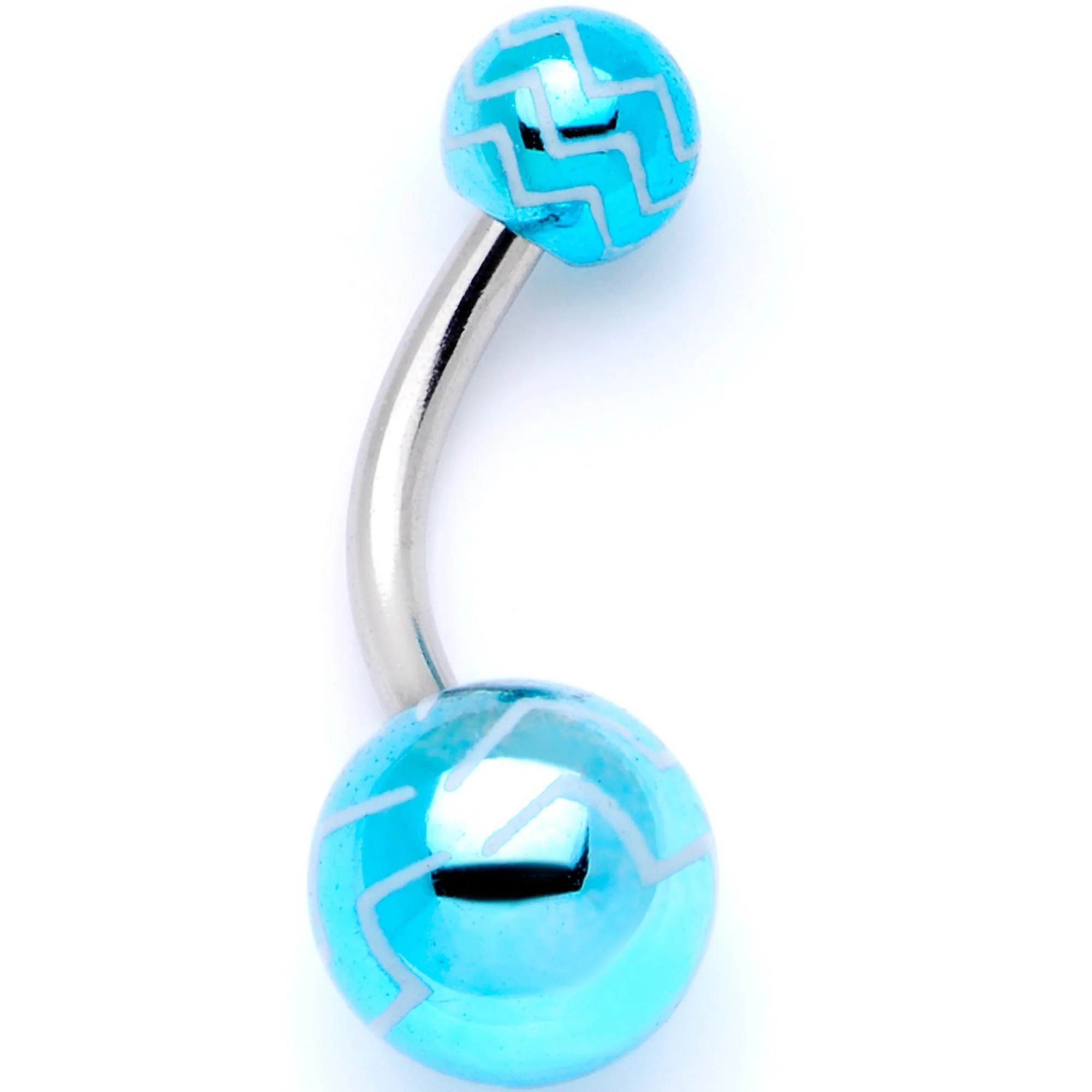 Parade of Summer Zig Zag Party Pack Belly Ring Set of 4 - Image 4