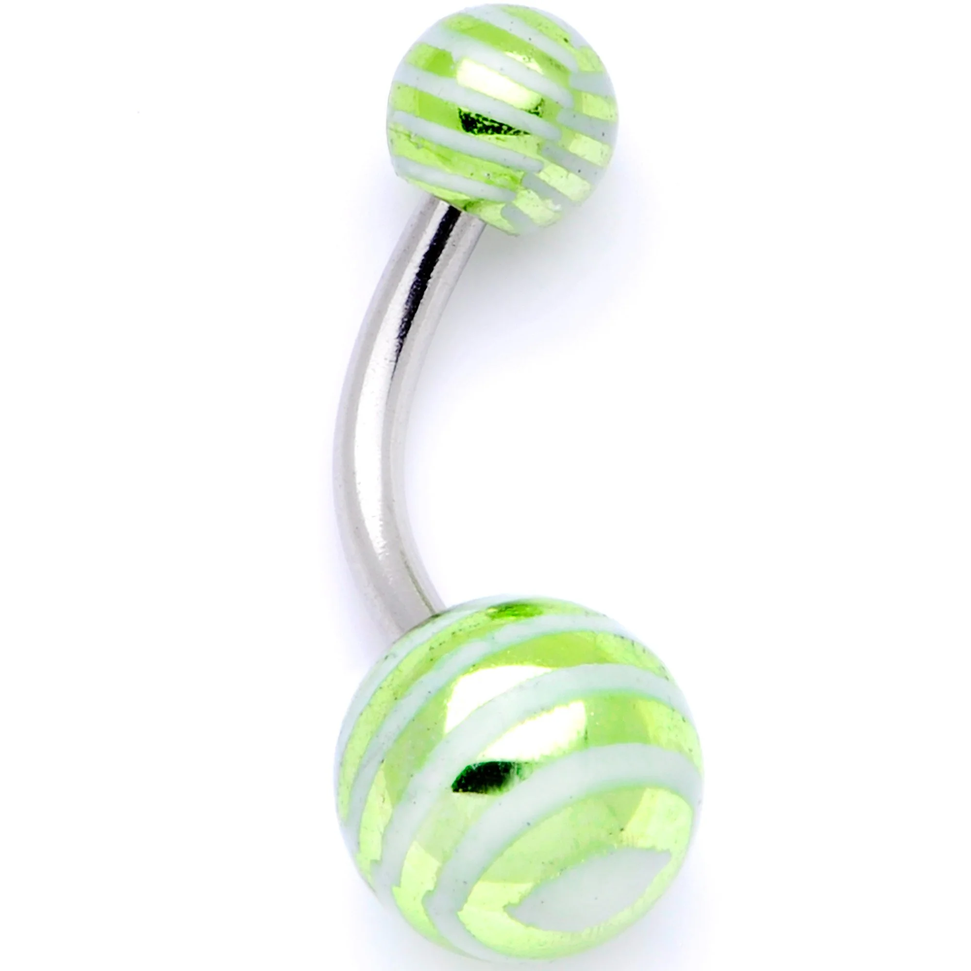Pastel Stripes Party Pack Belly Ring Set of 4 - Image 5