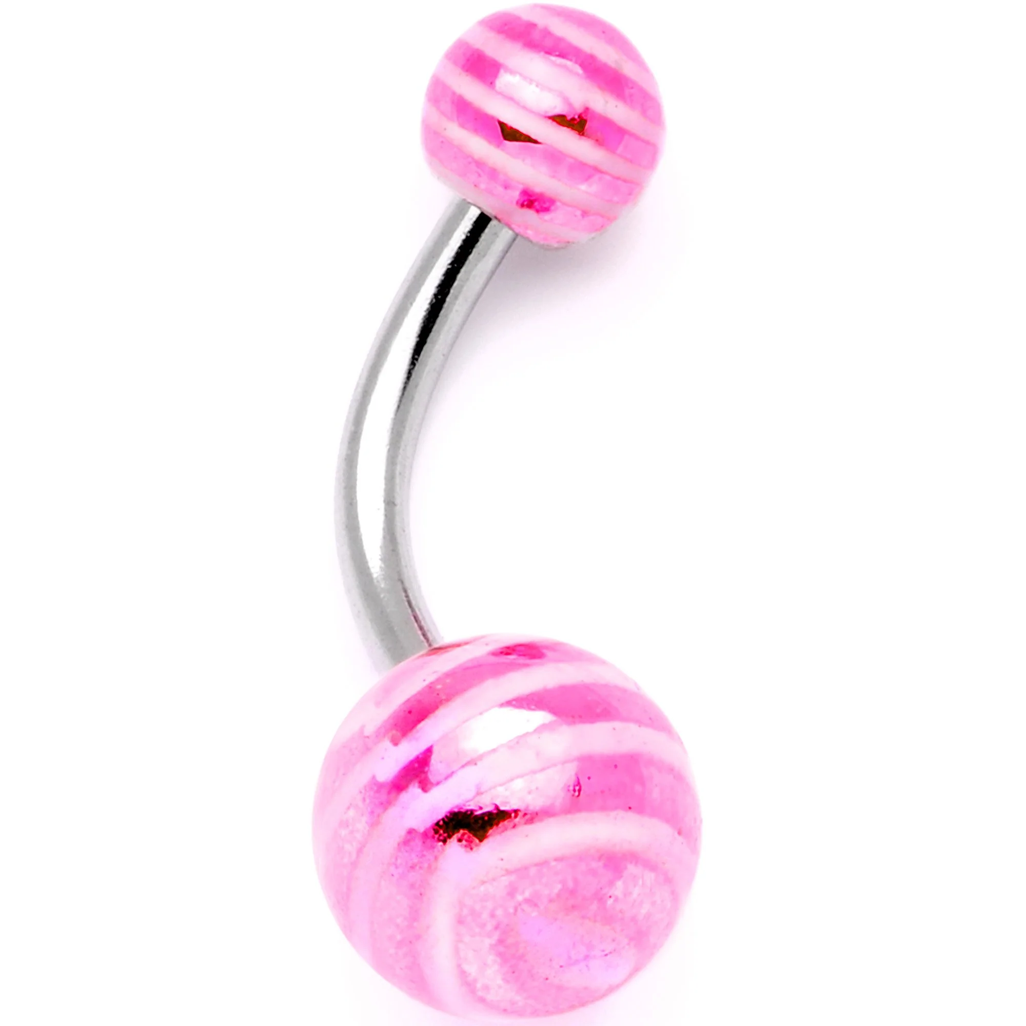 Pastel Stripes Party Pack Belly Ring Set of 4 - Image 6