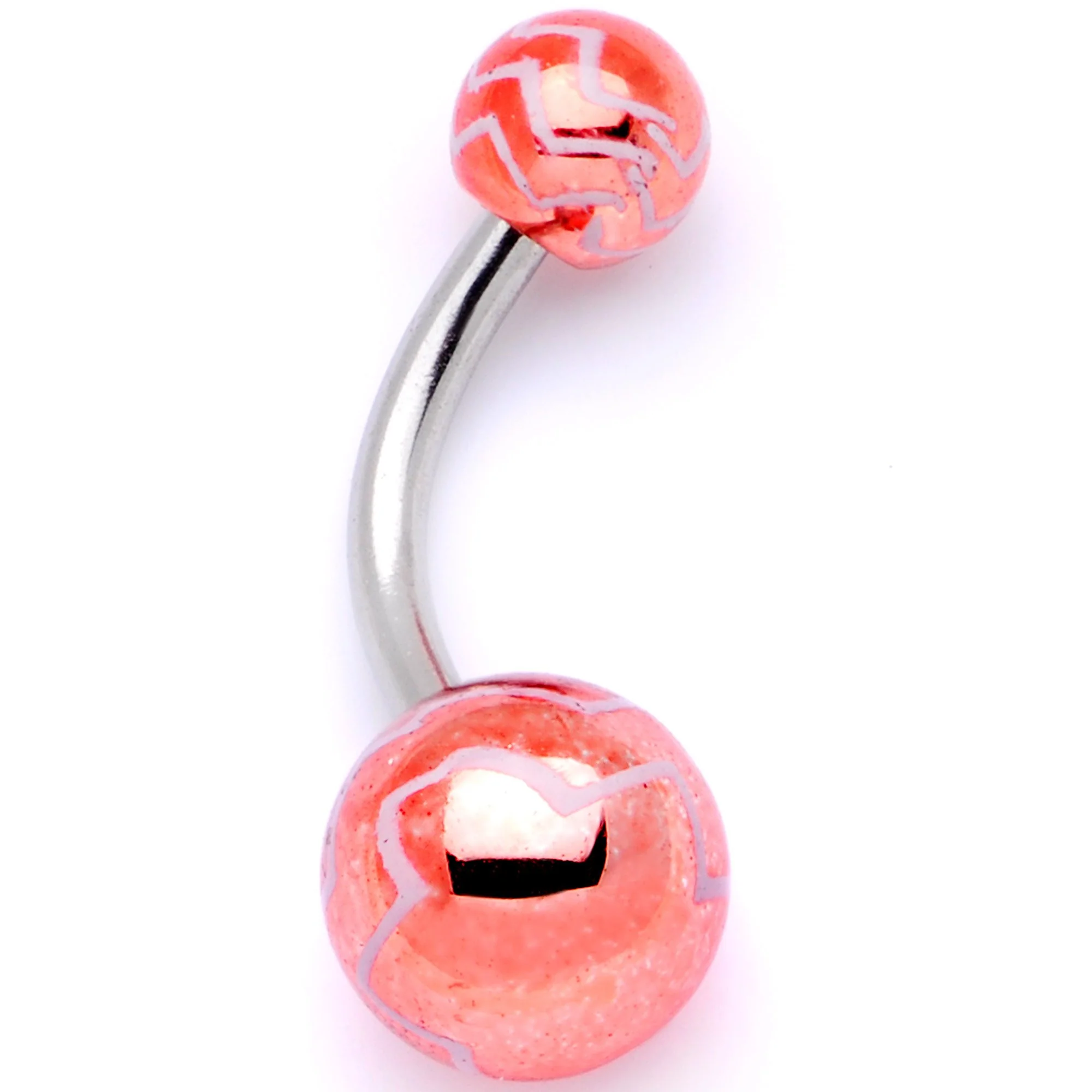 Pastel Zig Zag Party Pack Belly Ring Set of 4 - Image 5