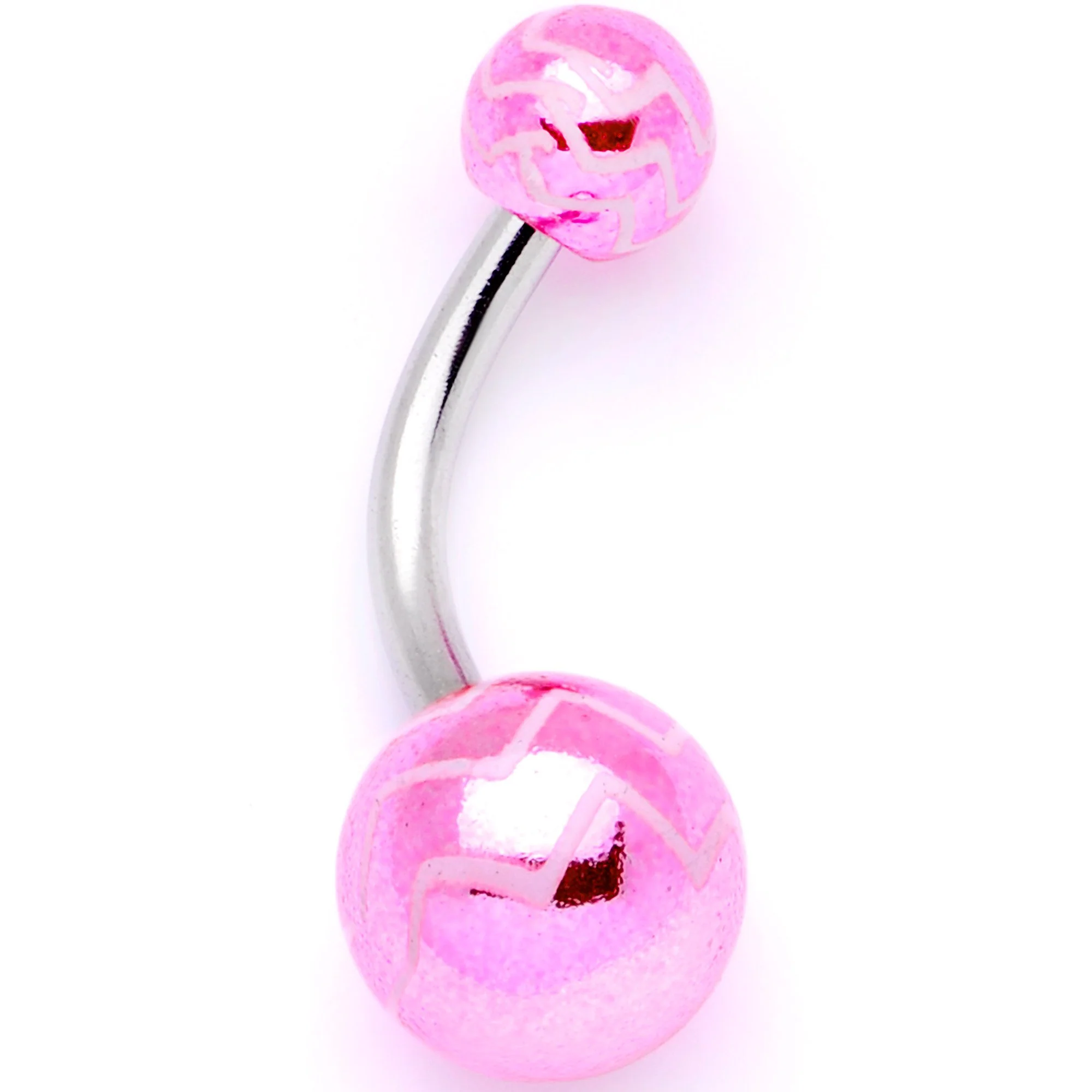 Pastel Zig Zag Party Pack Belly Ring Set of 4 - Image 7
