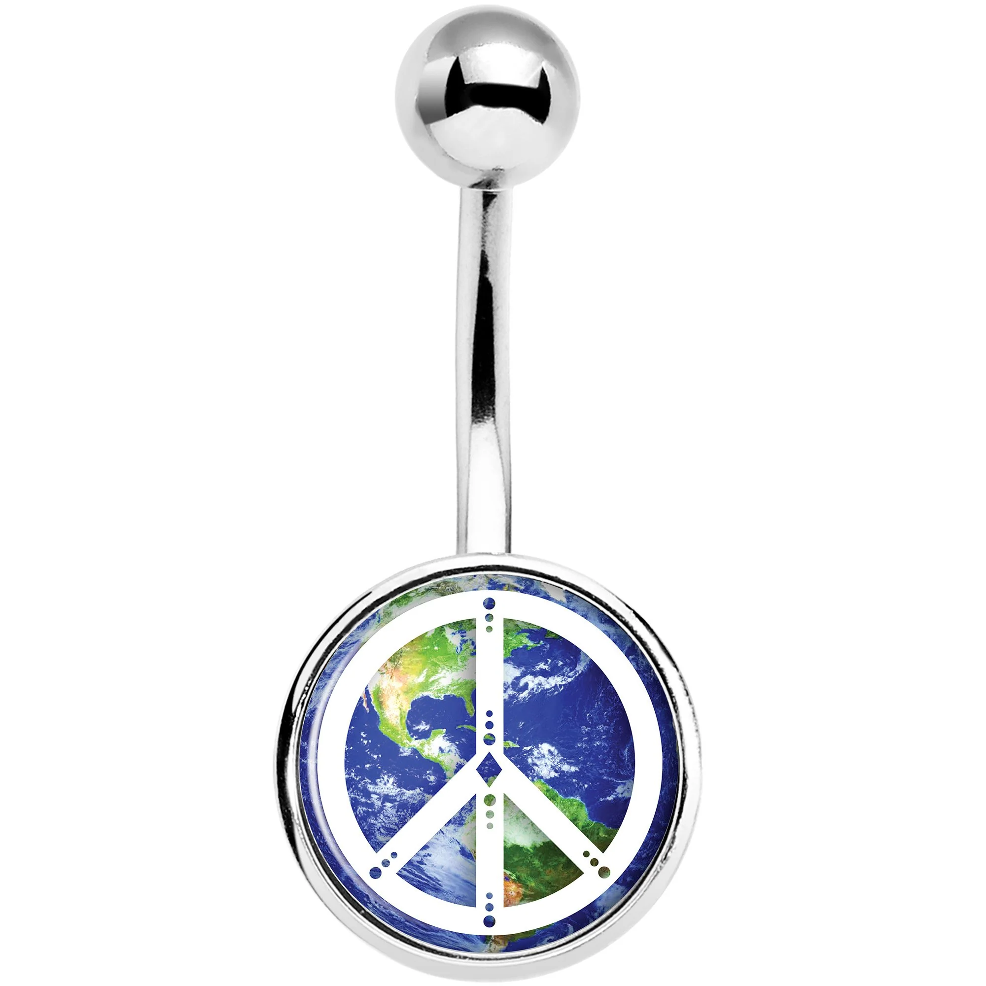Peace on Earth Belly Ring - Image 2