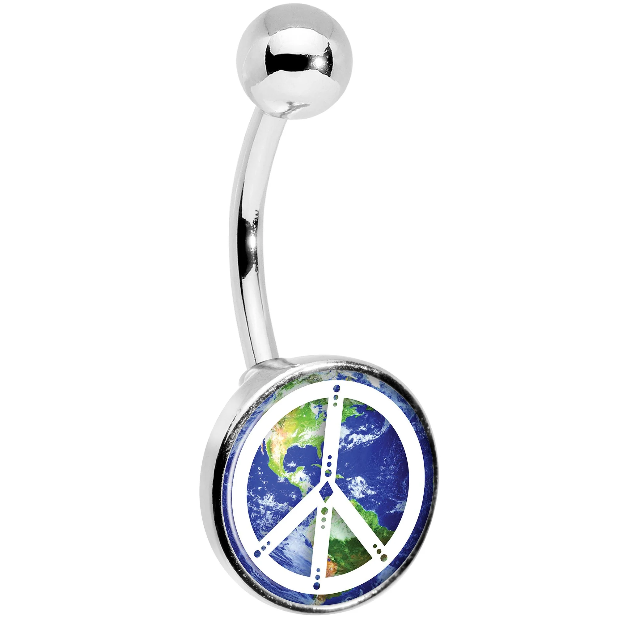 Peace on Earth Belly Ring - Image 3