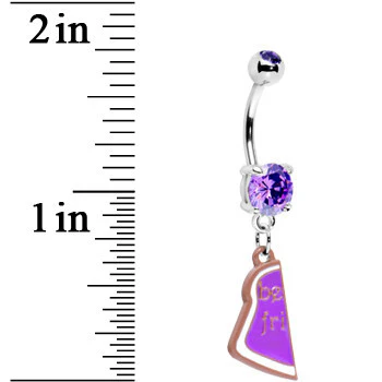 Peanut Butter and Jelly Best Friends Belly Ring Set - Image 2