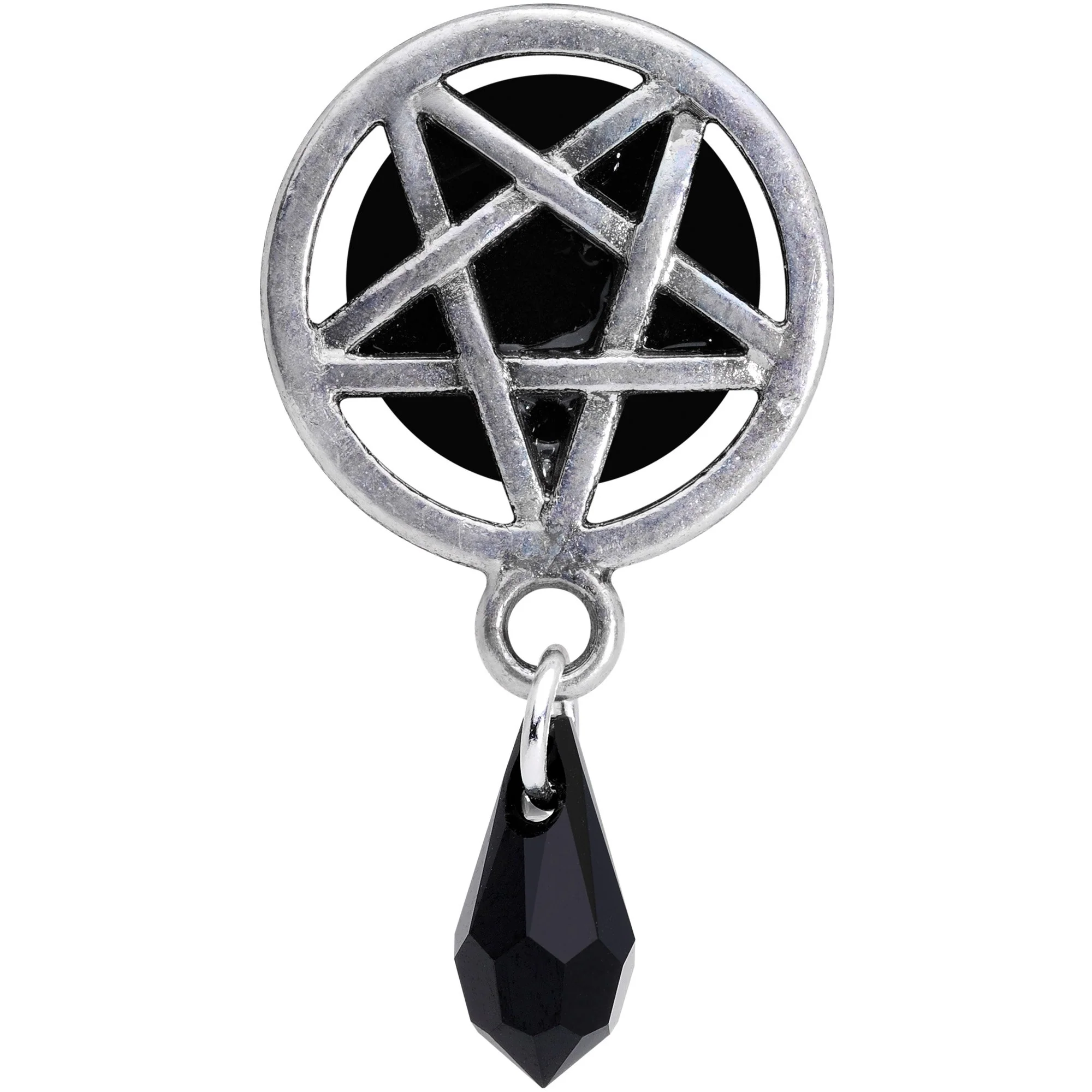 Pentagram Saddle Plug Set Created with Crystals 00G to 19mm - Image 3