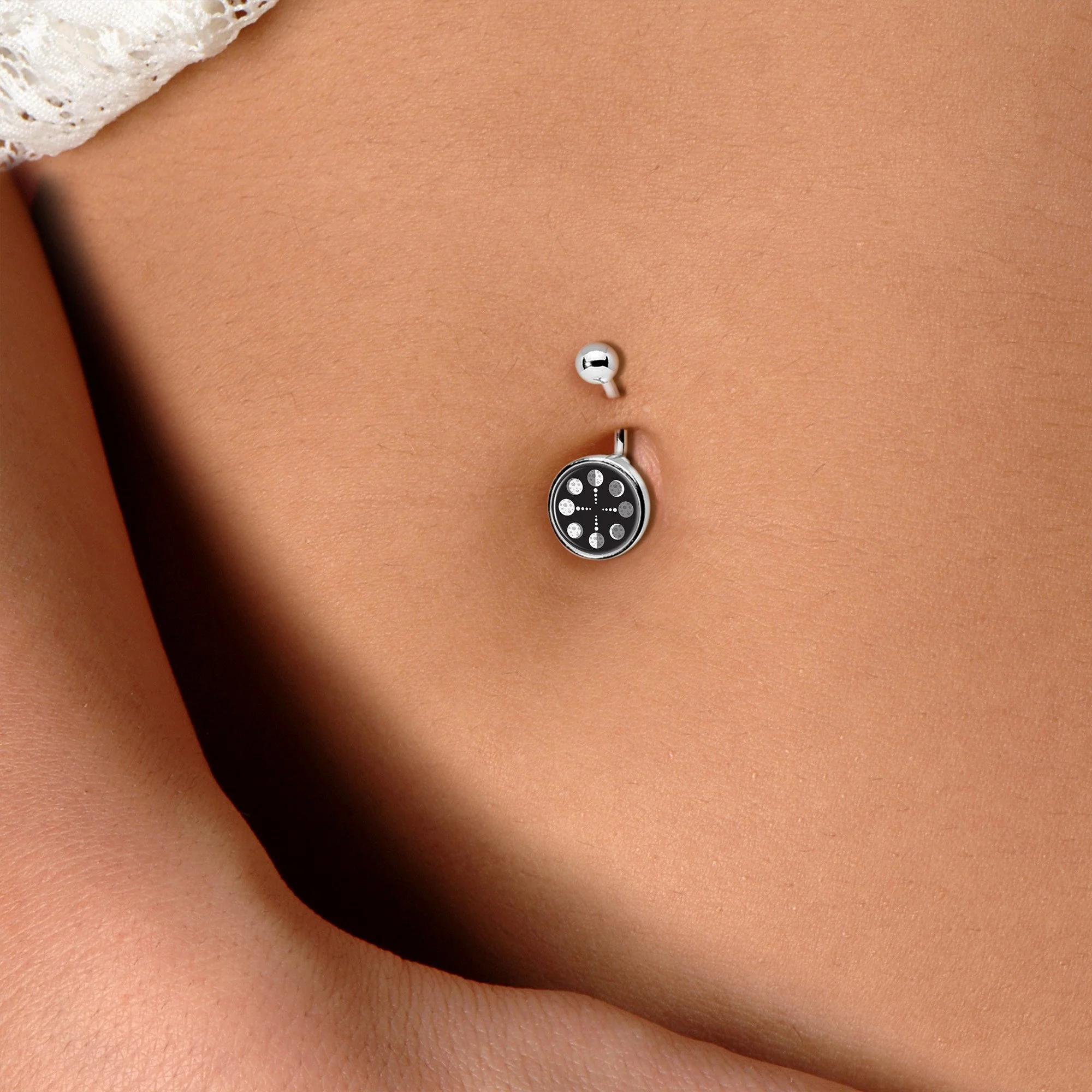 Phases of the Moon Belly Ring - Image 4
