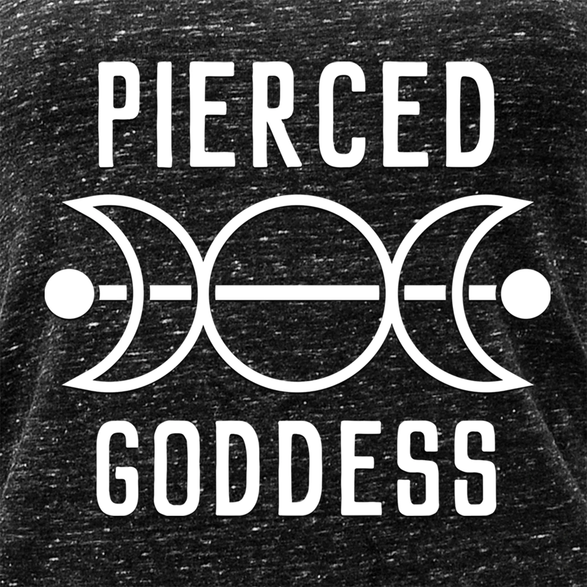 Pierced Goddess Black Gray Cosmic Twist Back Tank Top - Image 4