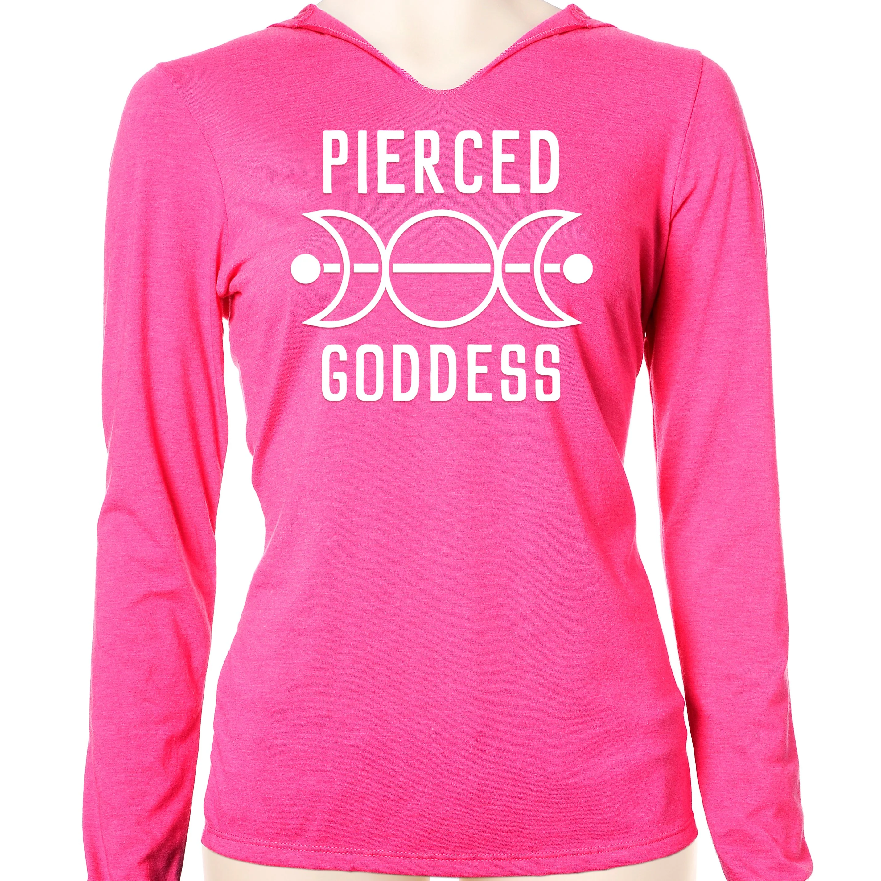 Pierced Goddess Tapered Long Sleeve Hoodie - Image 10