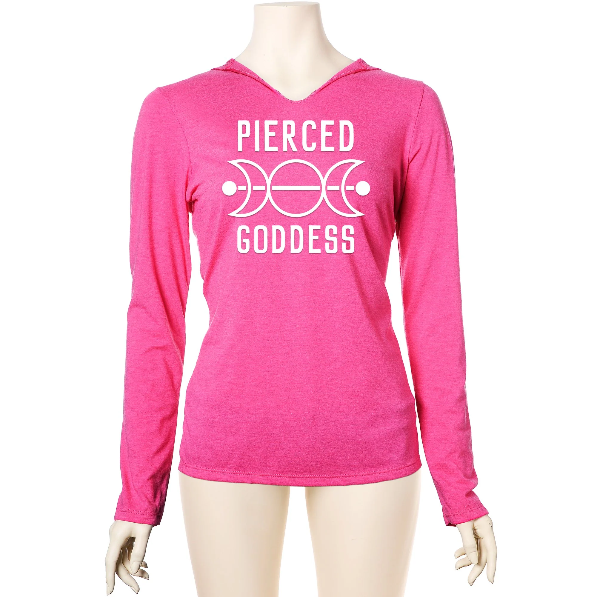 Pierced Goddess Tapered Long Sleeve Hoodie - Image 7