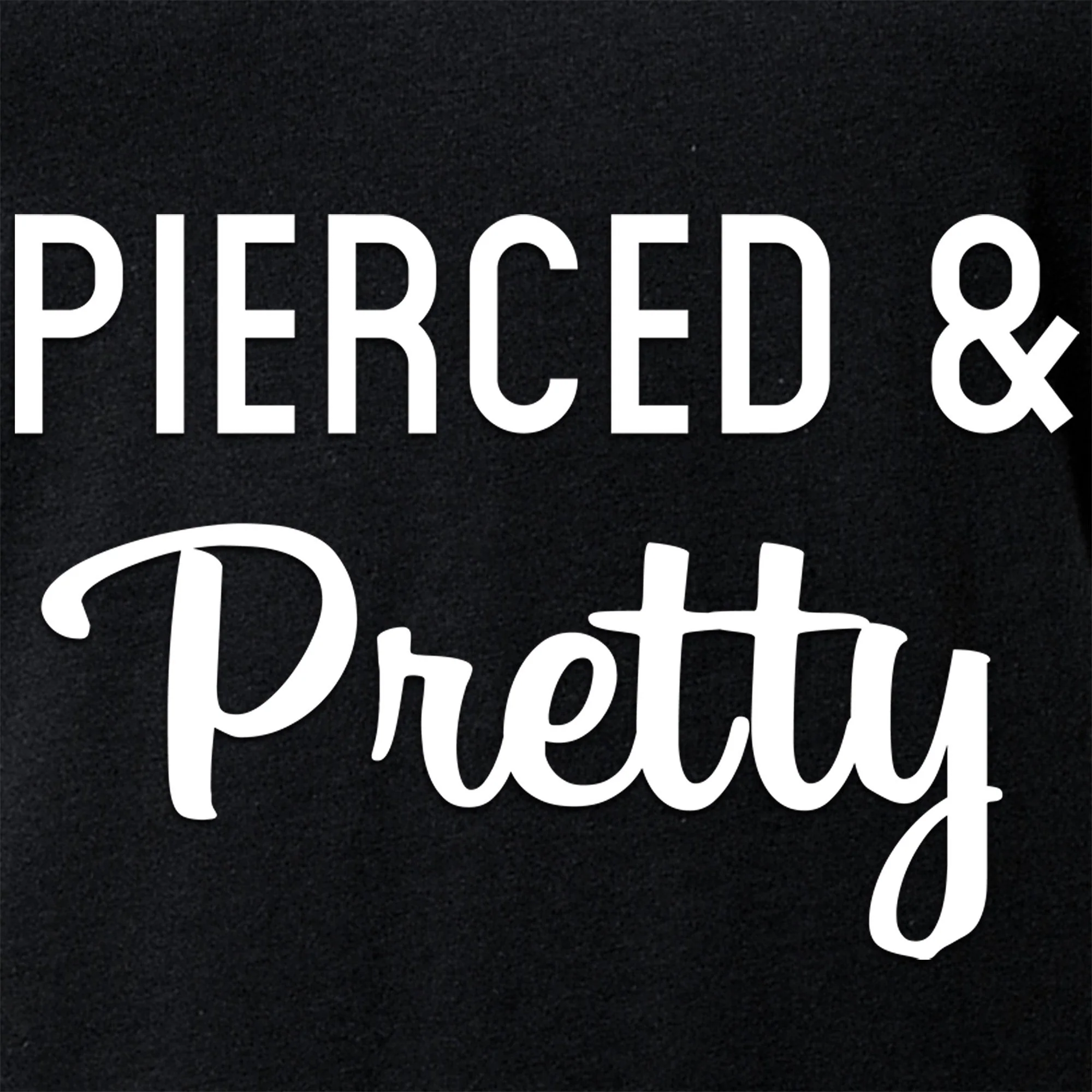 Pierced & Pretty Black Tapered V-Neck Tee Shirt - Image 7