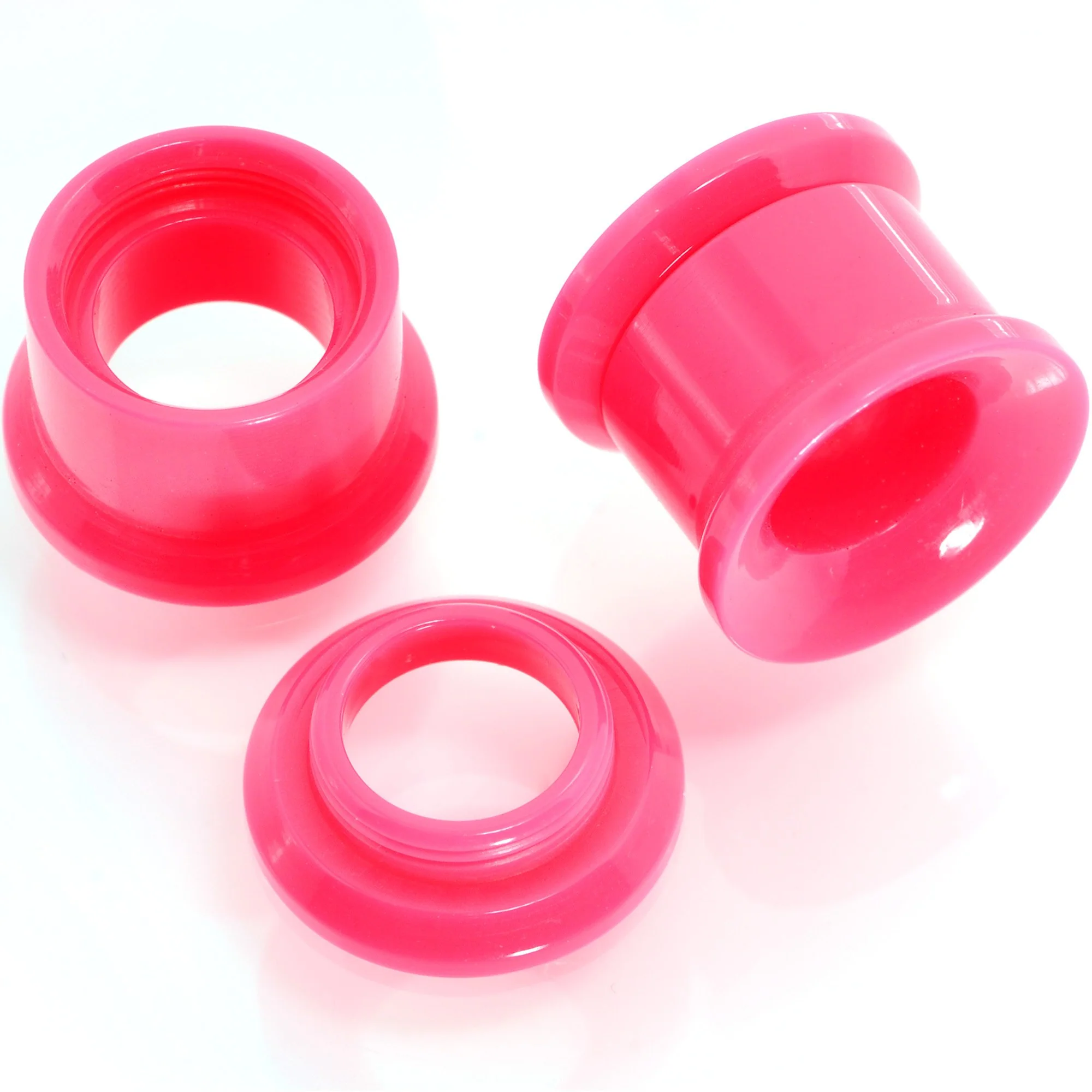 Pink 2 in 1 Interchangeable Screw Fit Plug and Taper Set - Image 3