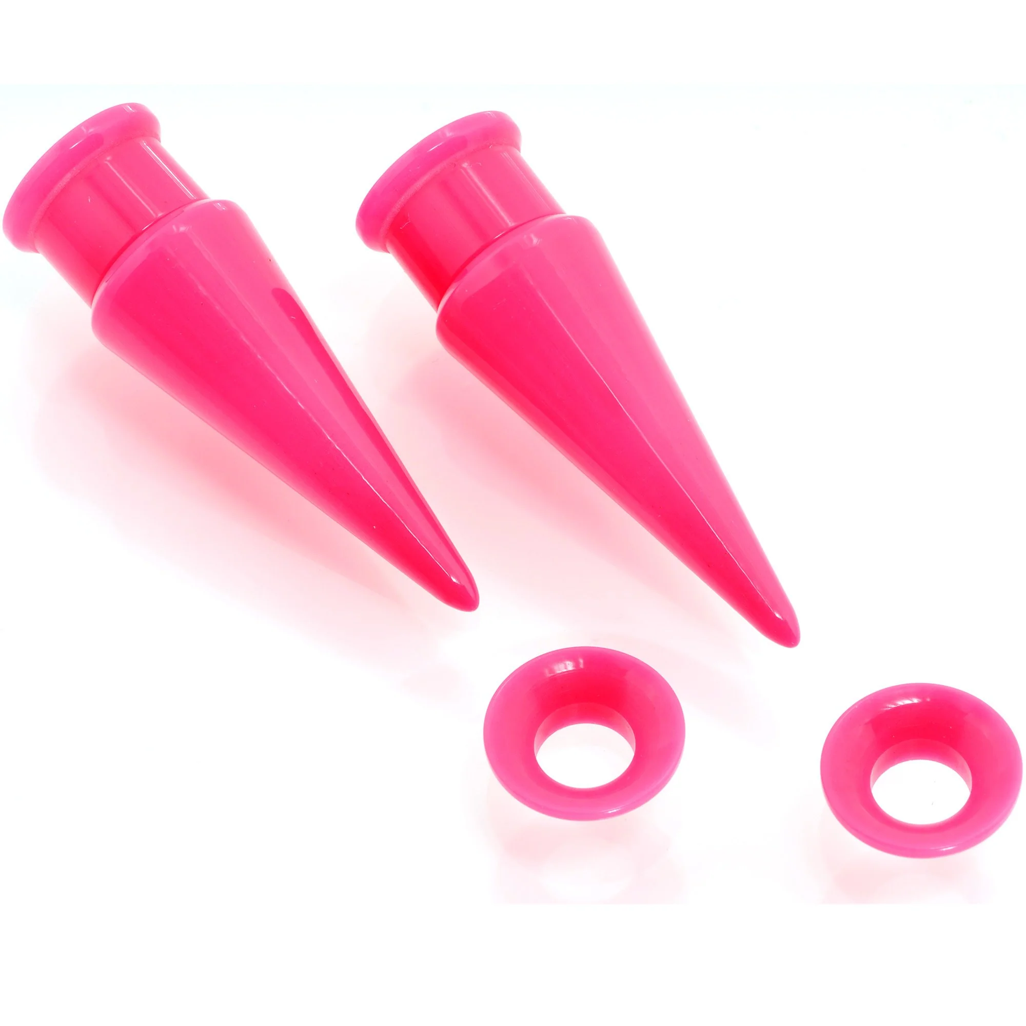 Pink 2 in 1 Interchangeable Screw Fit Plug and Taper Set - Image 5