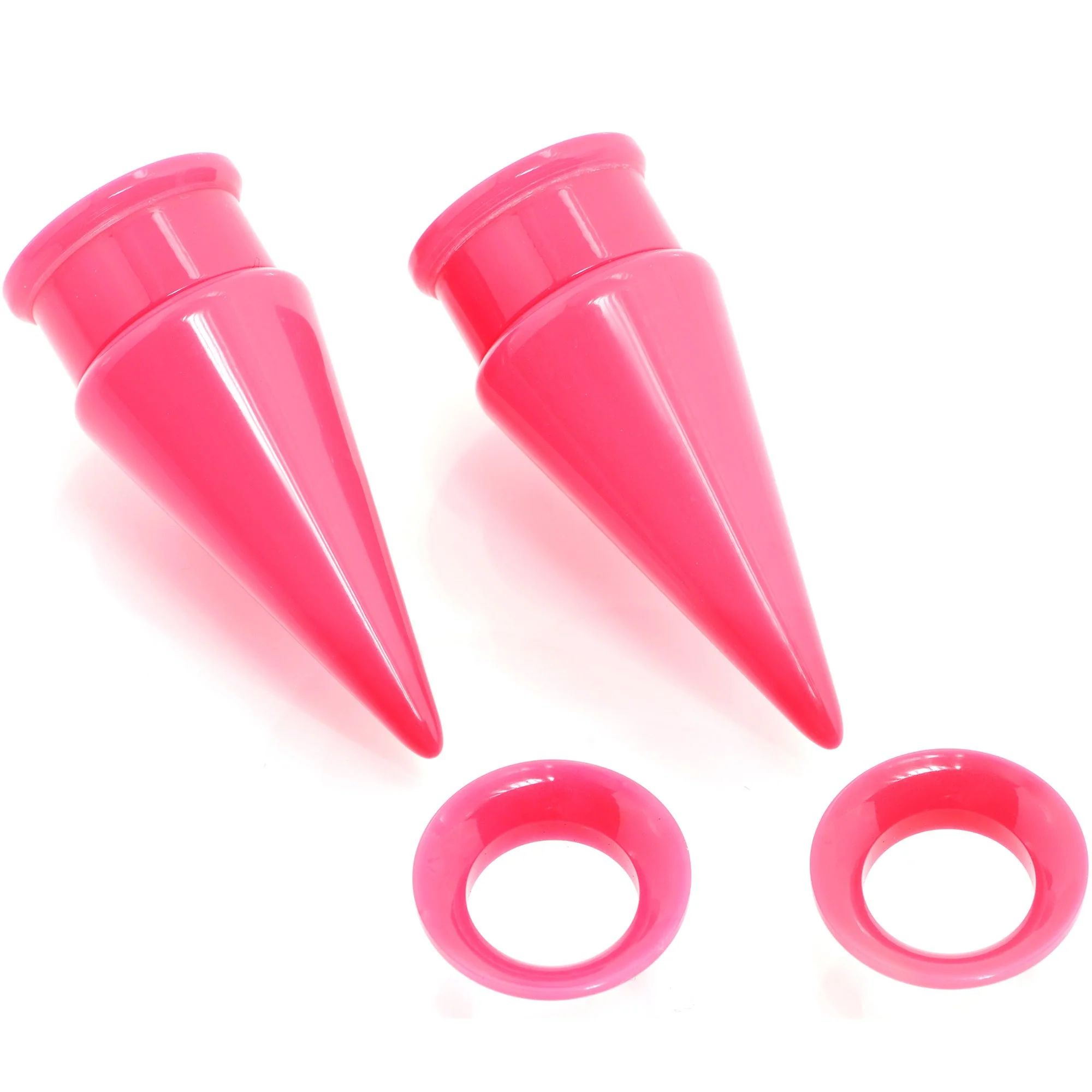 Pink 2 in 1 Interchangeable Screw Fit Plug and Taper Set - Image 7
