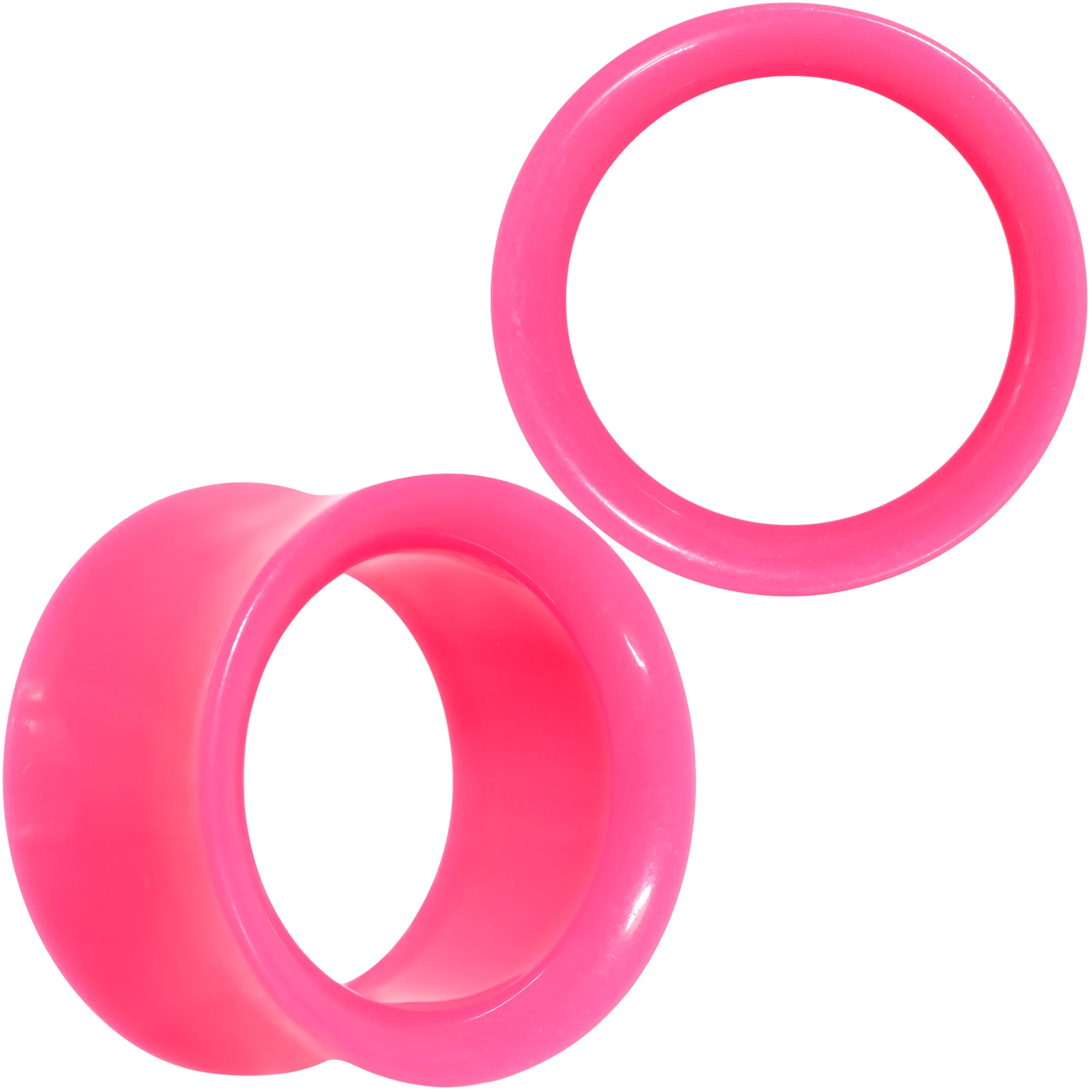 Pink Acrylic UV Saddle Tunnel Plug Set 12mm to 26mm - Image 10