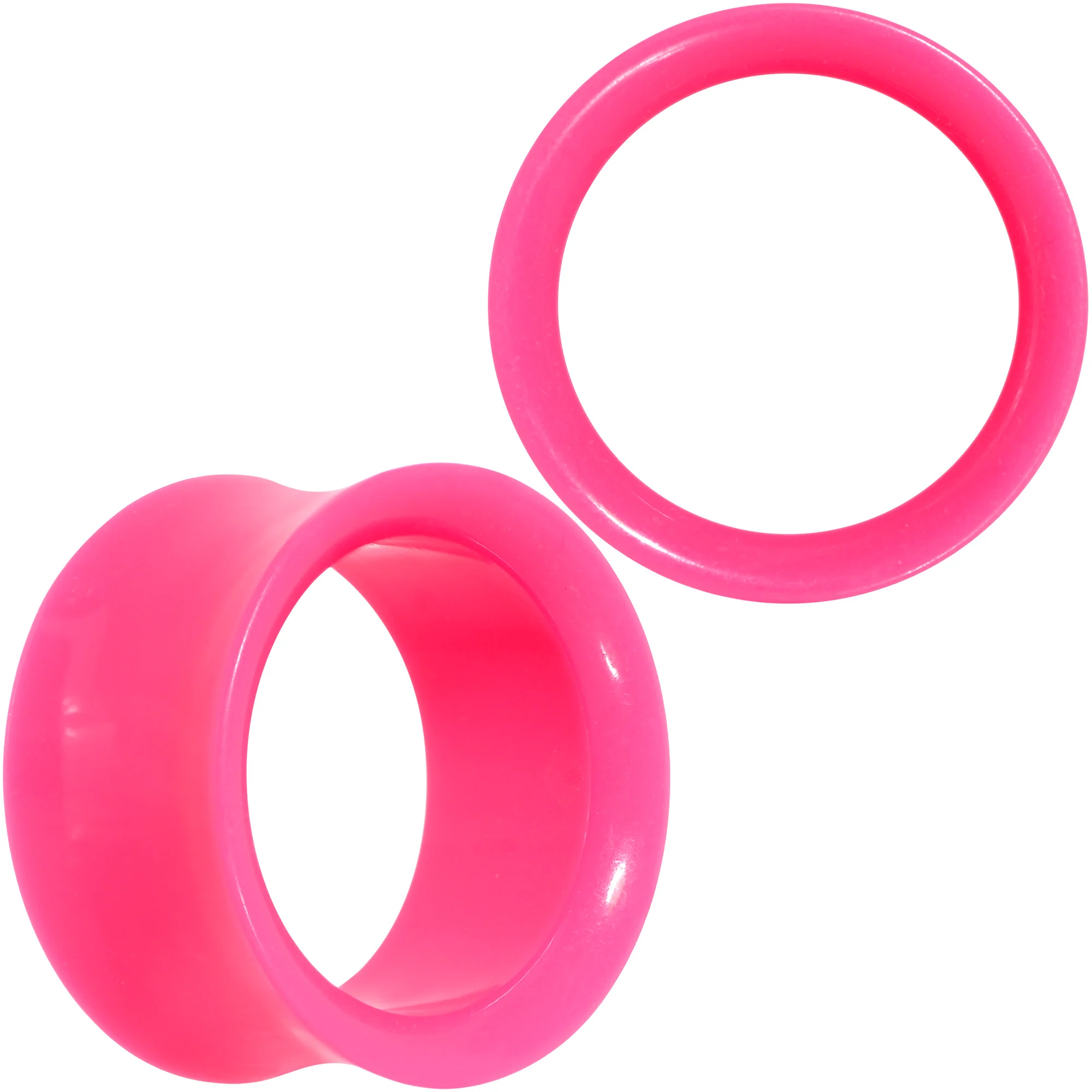 Pink Acrylic UV Saddle Tunnel Plug Set 12mm to 26mm - Image 11