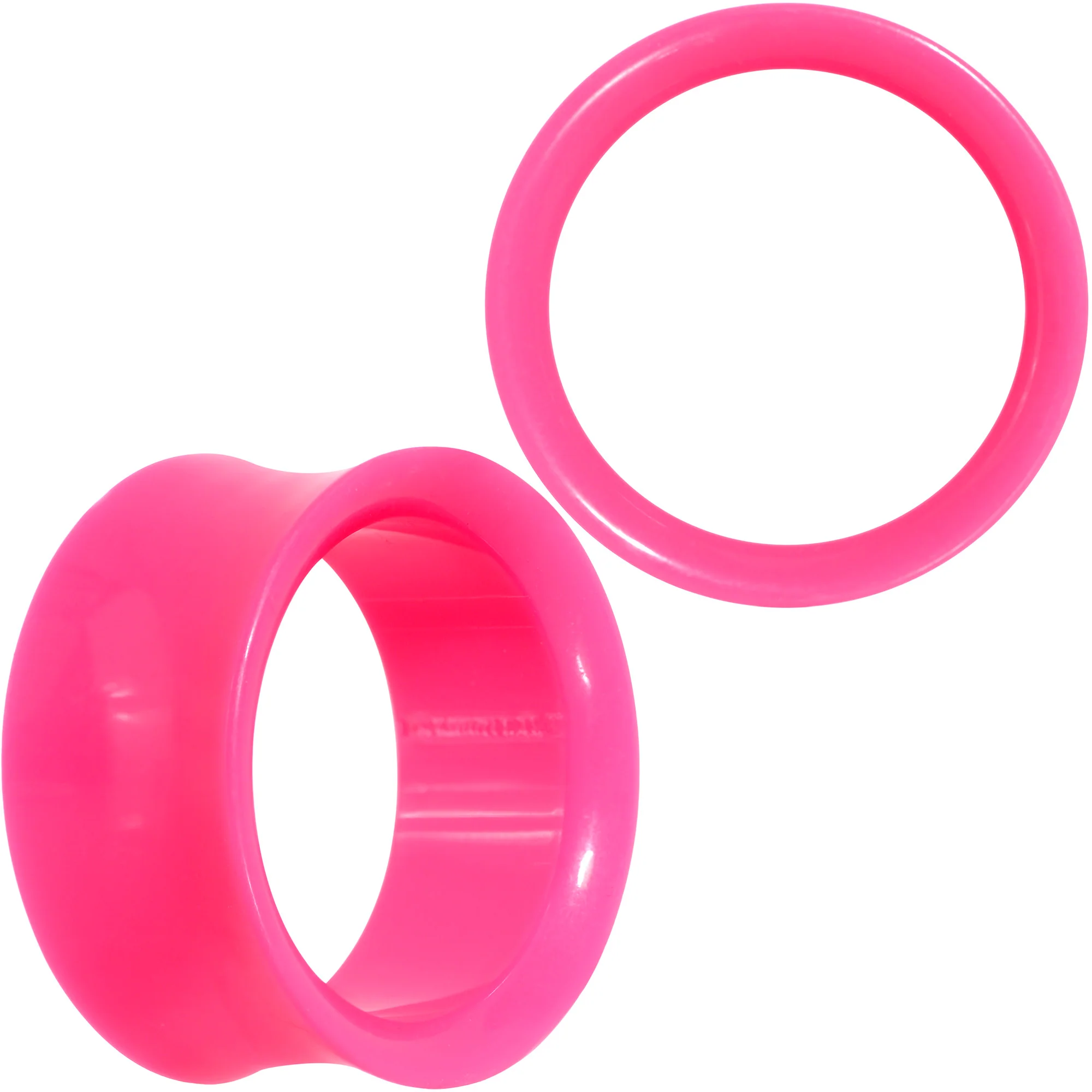 Pink Acrylic UV Saddle Tunnel Plug Set 12mm to 26mm - Image 12