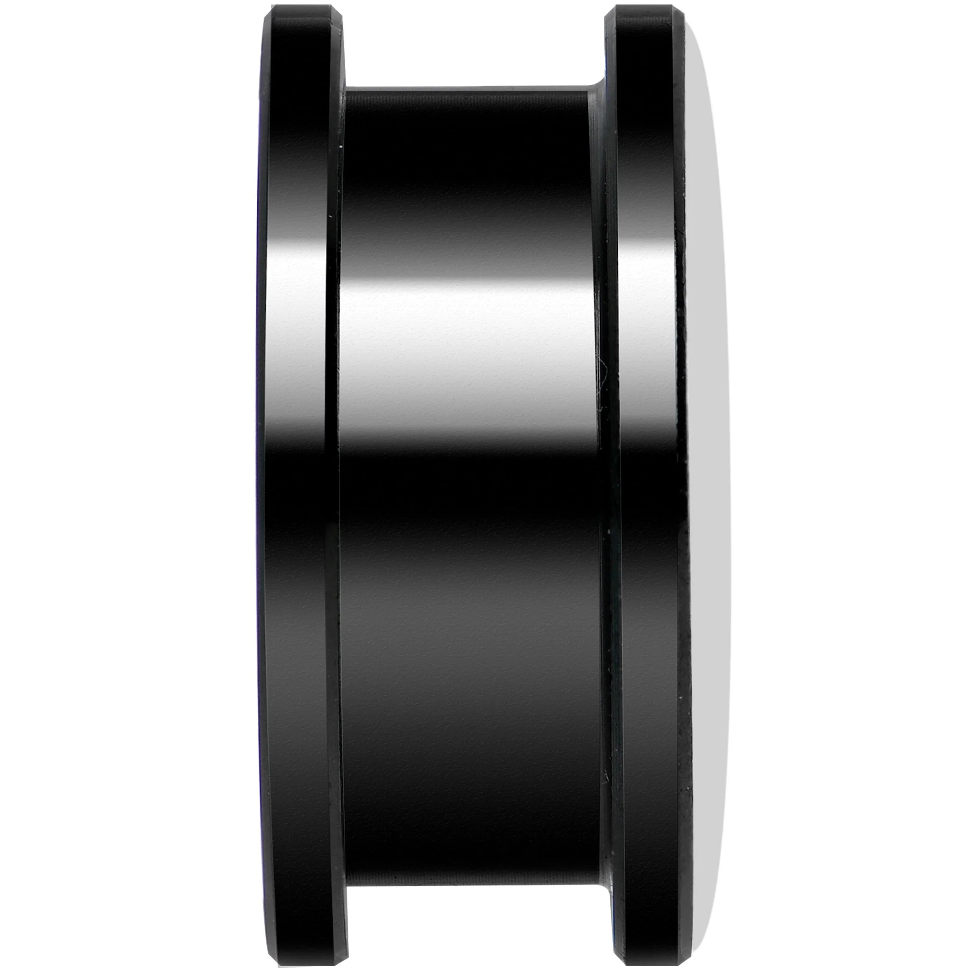 Pink Black Skull Black Anodized Screw Fit Plug Set 20mm - Image 3