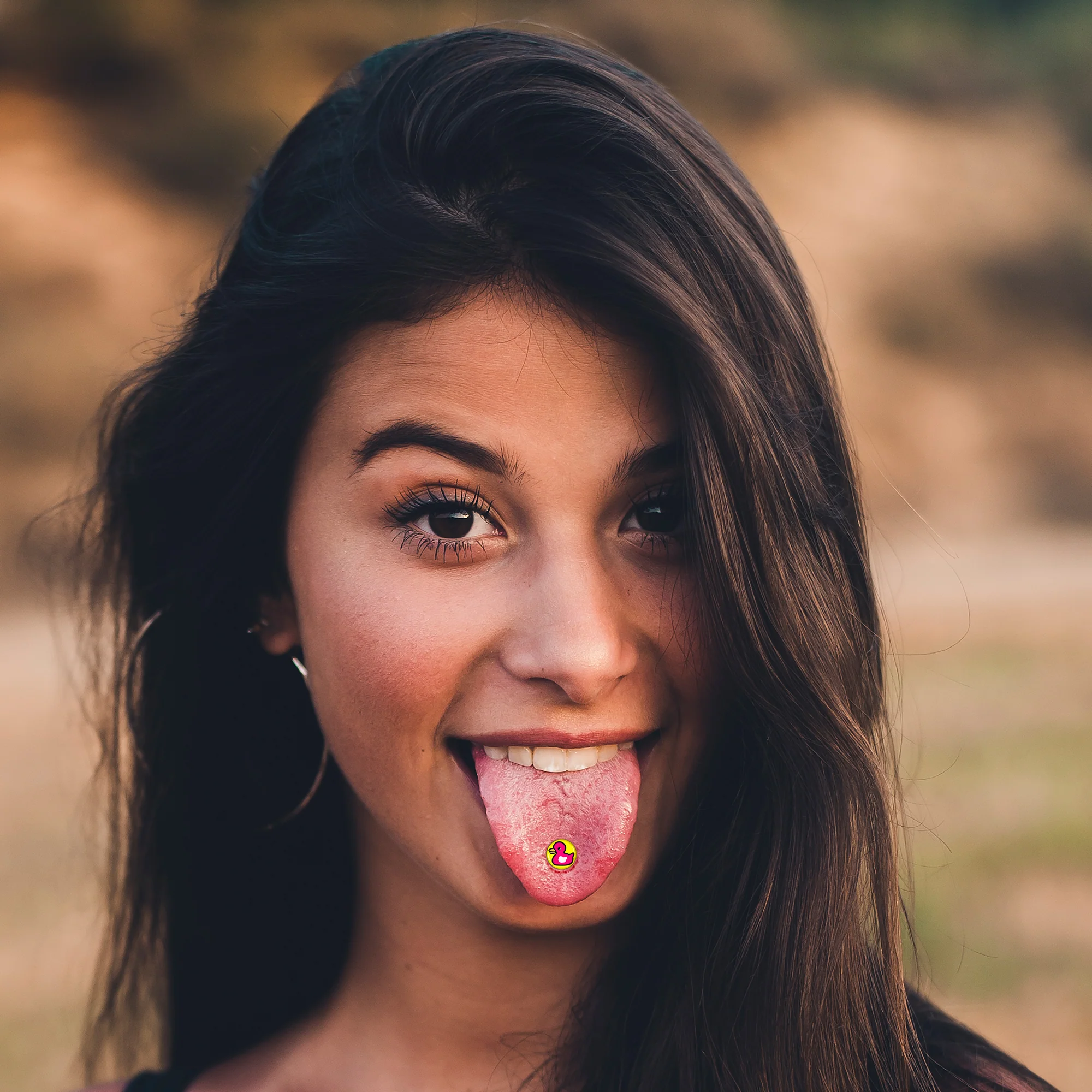 Pink Ducky Barbell Tongue Ring by Onyx O - Image 4