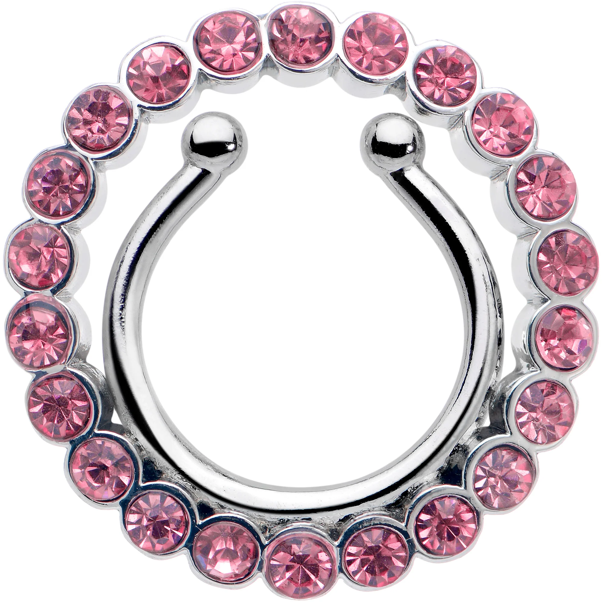 Clip On Fake Nipple Ring Set - Pink, Blue or Clear - Image 5