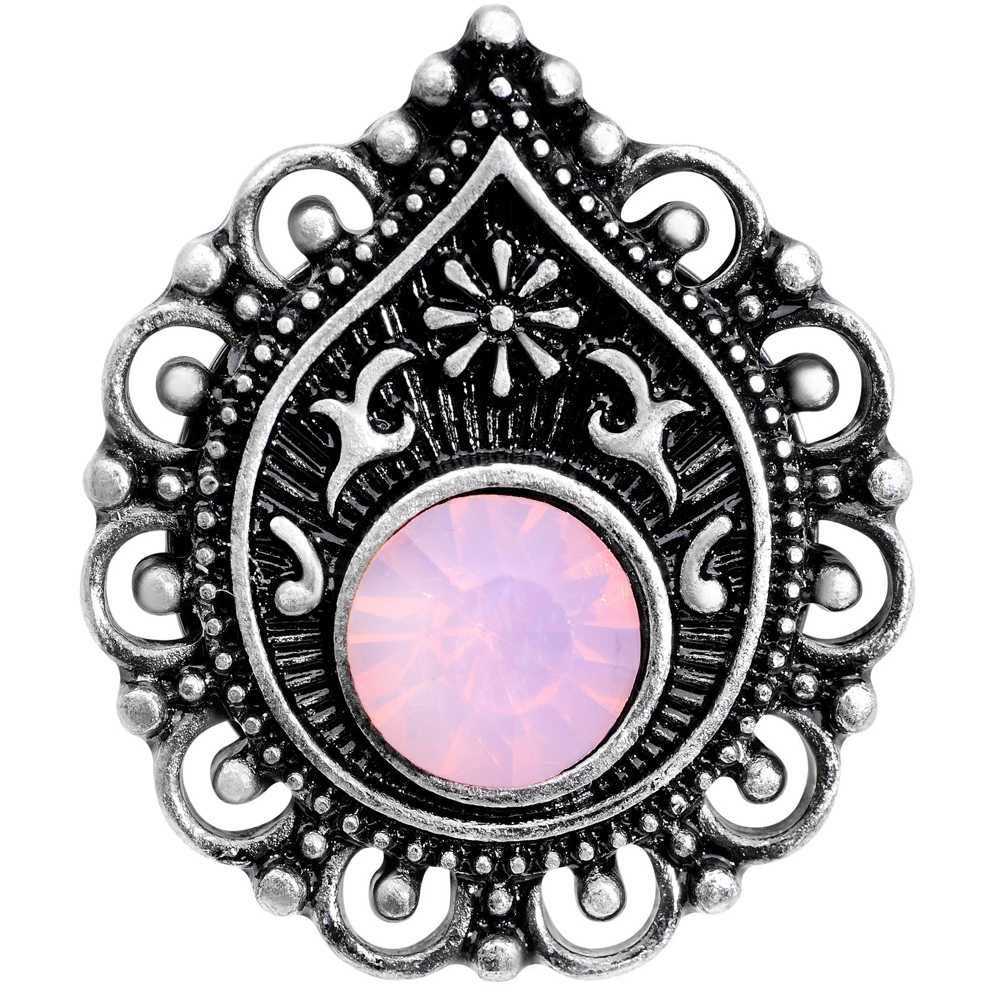 Pink Gem Exotic Teardrop Double Flare Plug Set Sizes 6mm to 16mm - Image 4