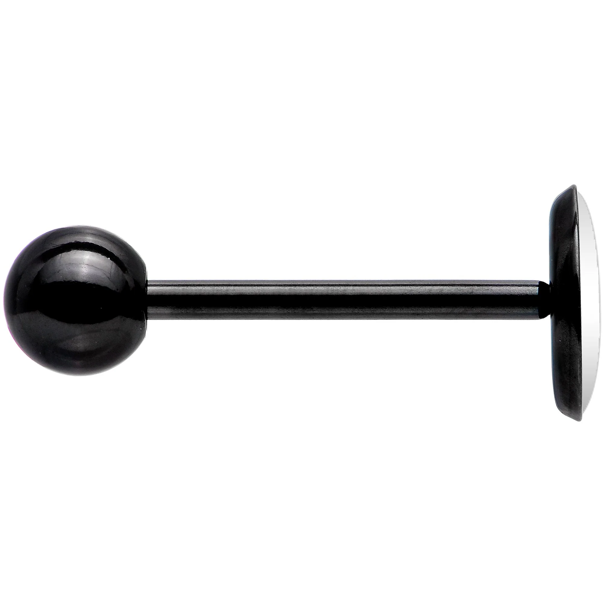 Pink Green Plaid Heart Skull Black Barbell Tongue Ring - Image 3