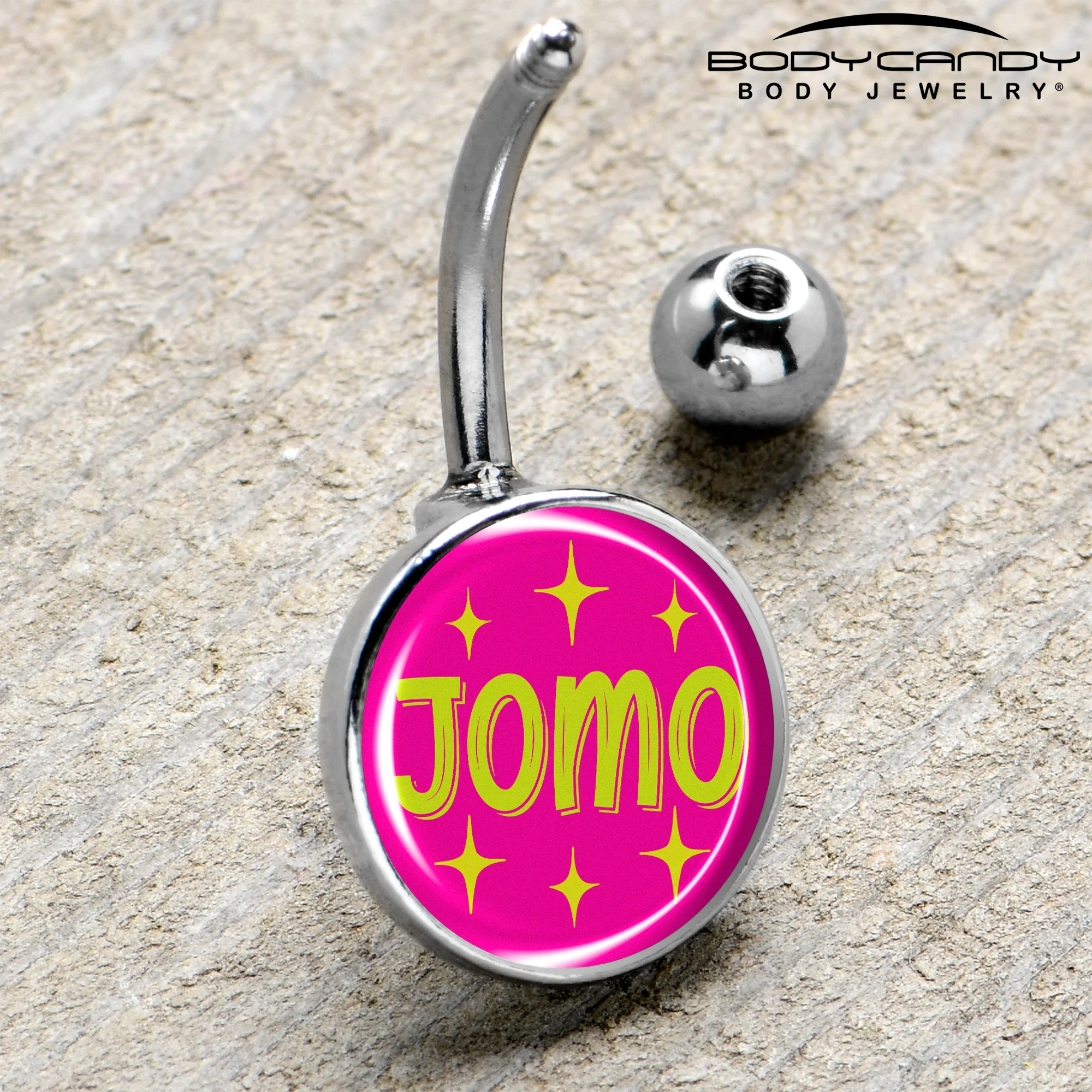 Pink JOMO Belly Ring by Onyx O - Image 4