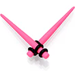 Pink Matte Acrylic Straight Taper Set 2G to 00G - Image 9