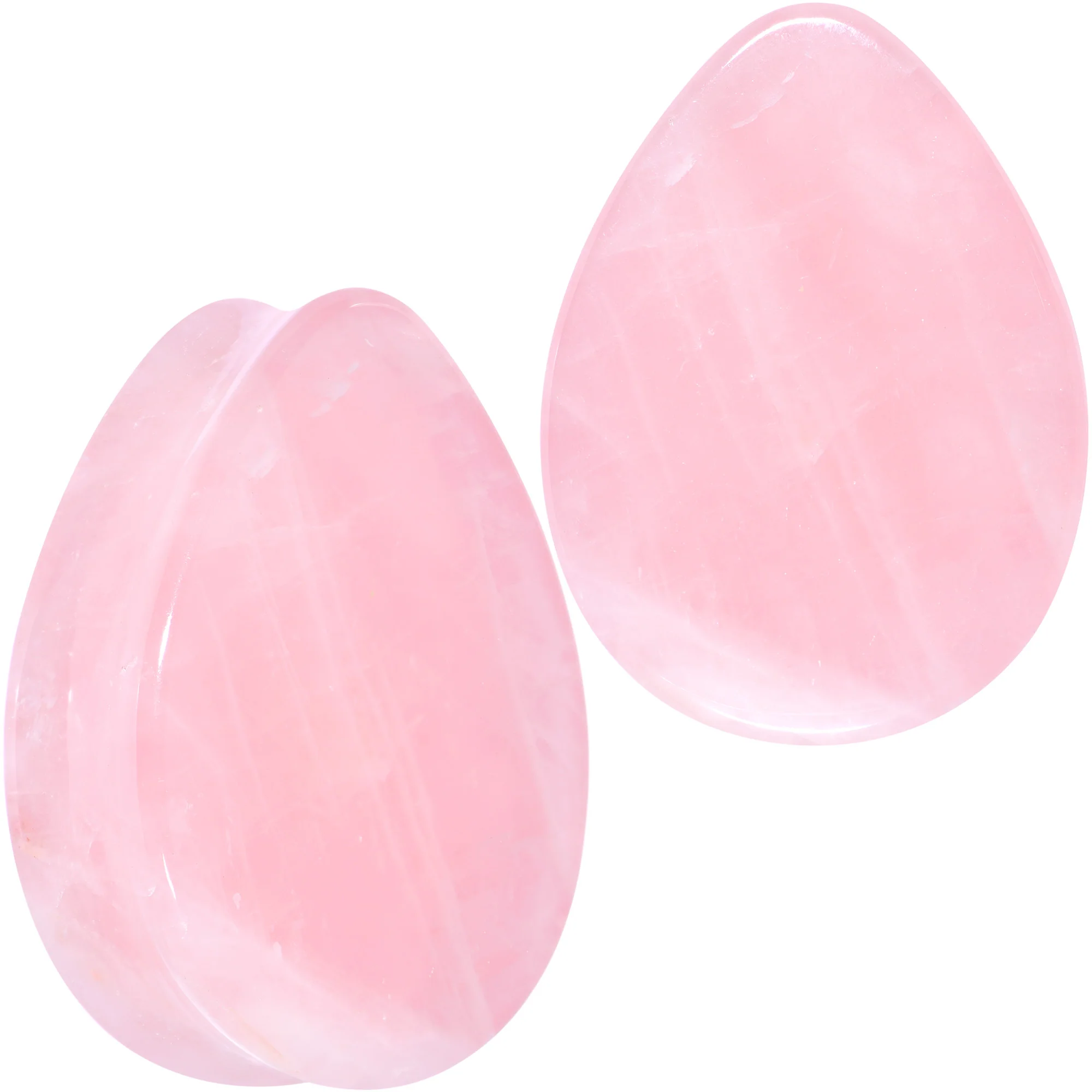 Pink Rose Quartz Drop Saddle Plug Set - Image 11