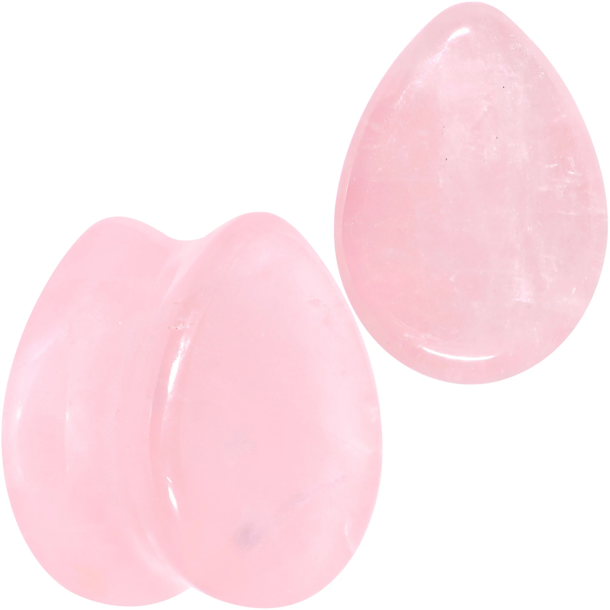 Pink Rose Quartz Drop Saddle Plug Set - Image 6
