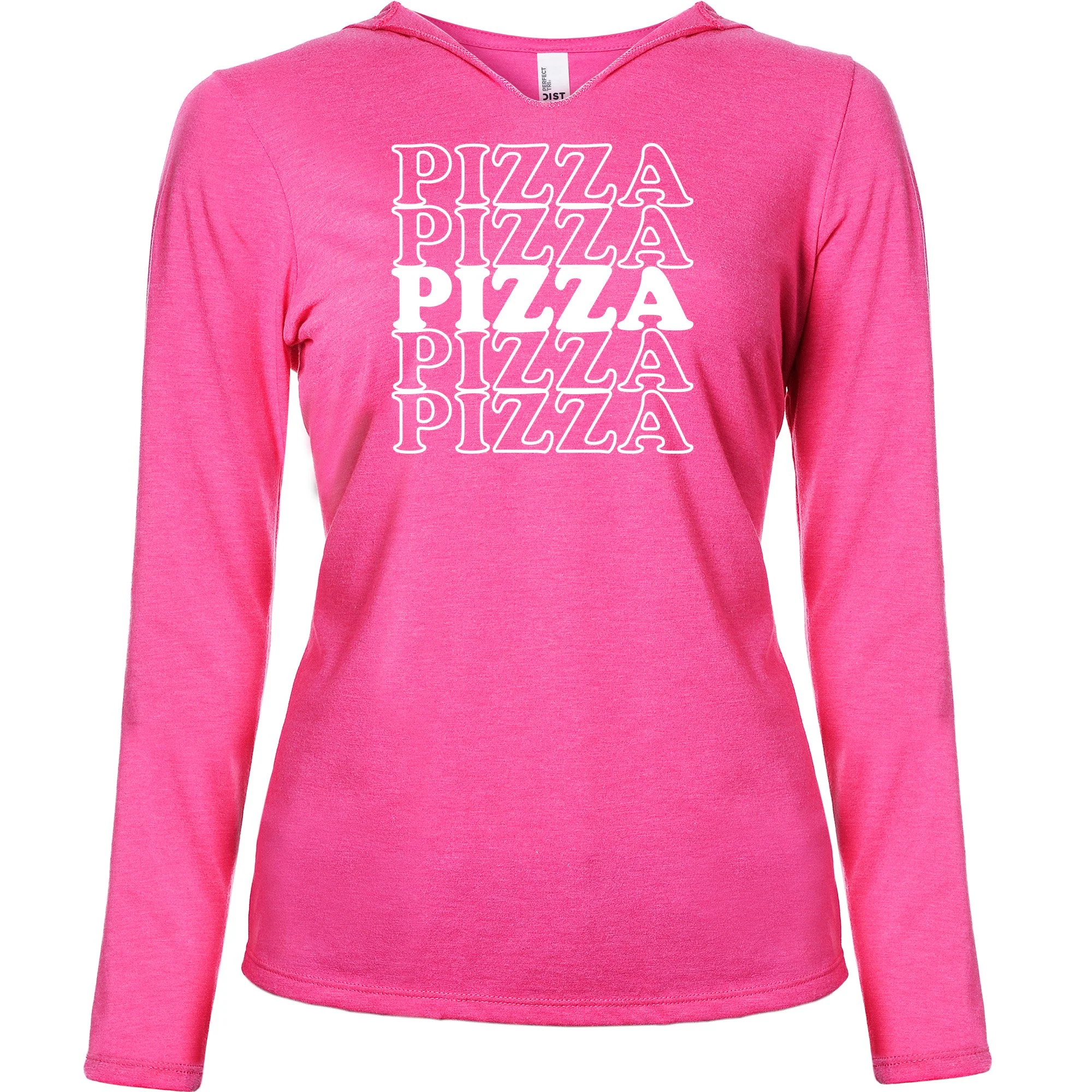 Pizza Pizza Pizza Pizza Pizza Tapered Long Sleeve Hoodie - Image 4