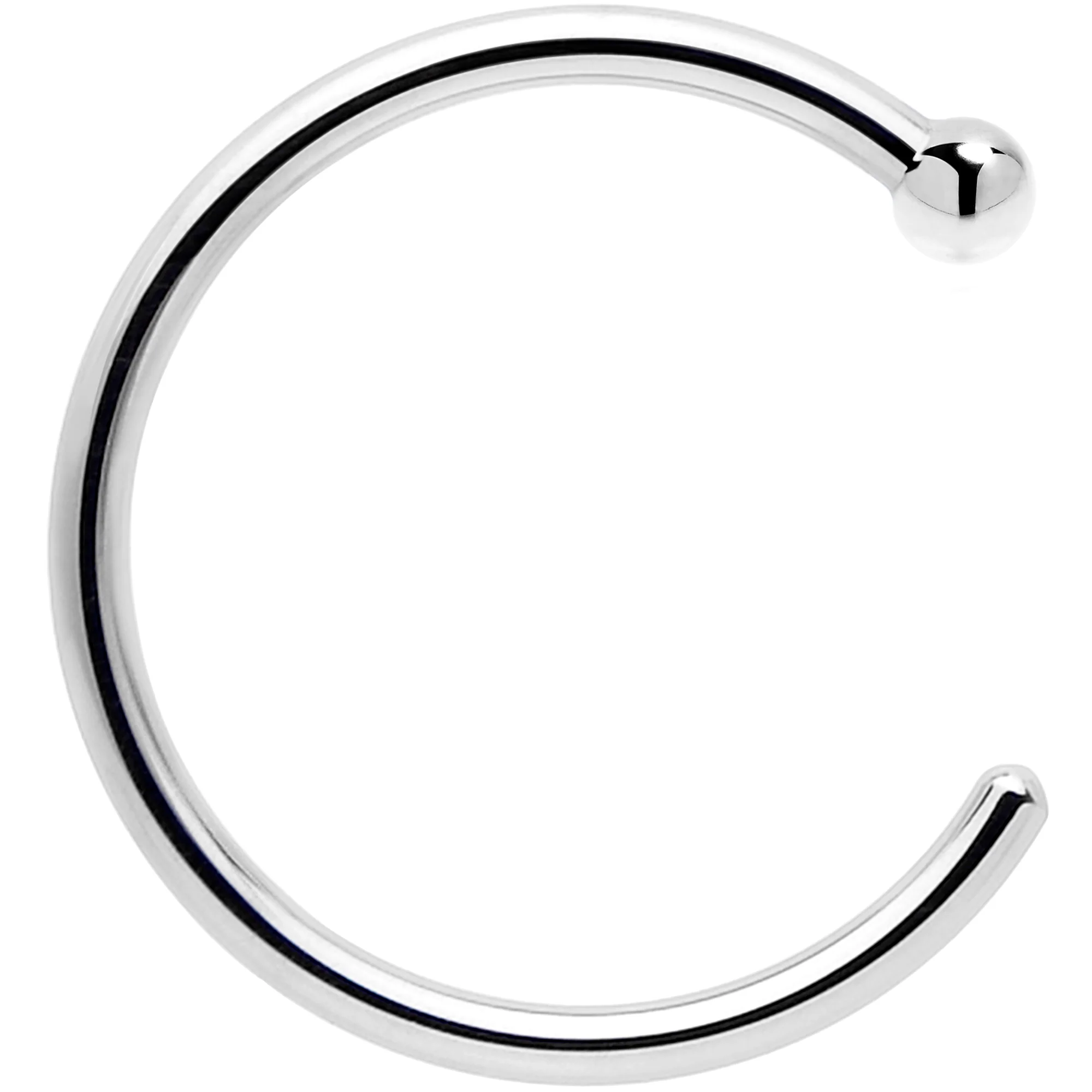 Real Platinum Nose Hoop - Hypoallergenic & Luxurious - Image 10