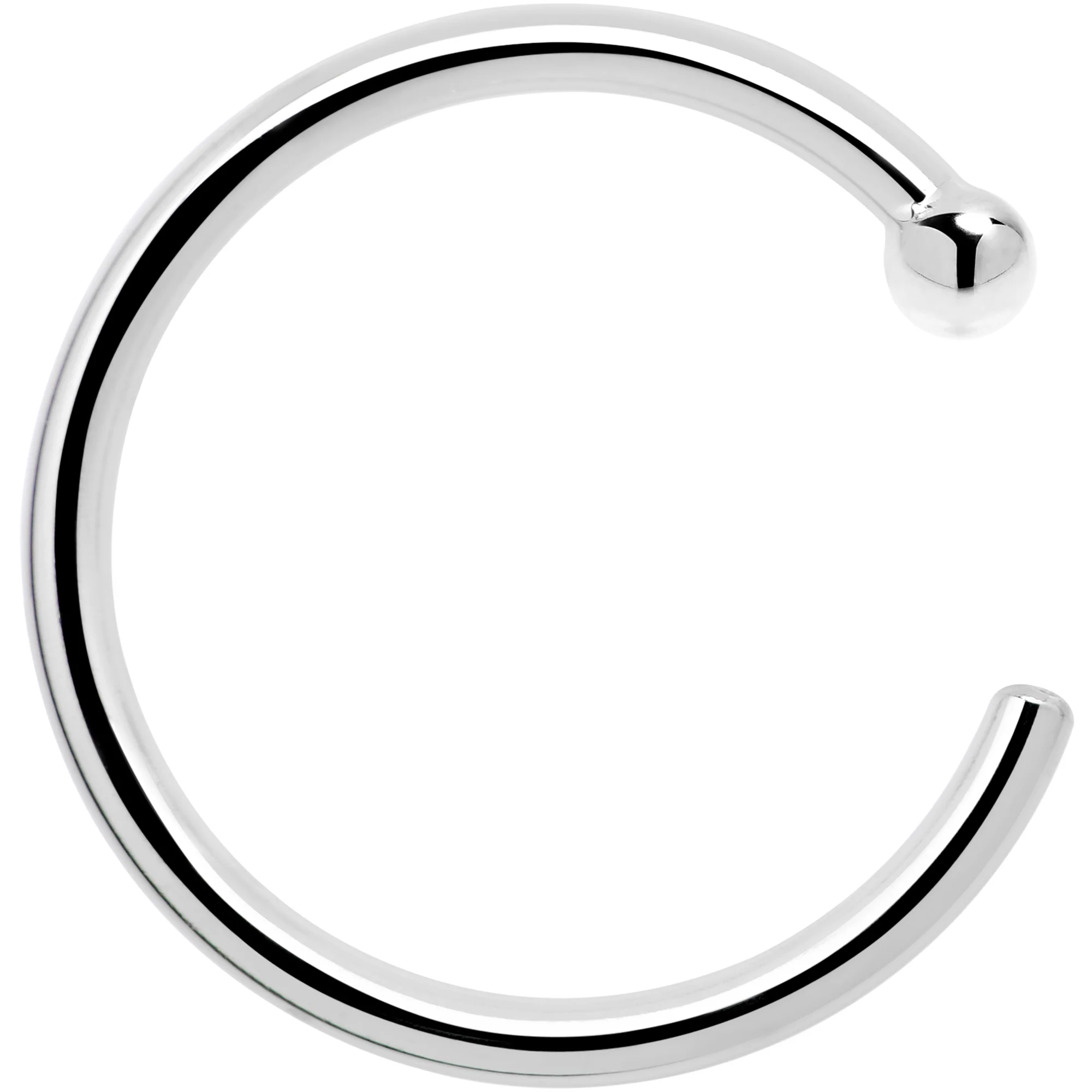Real Platinum Nose Hoop - Hypoallergenic & Luxurious - Image 12