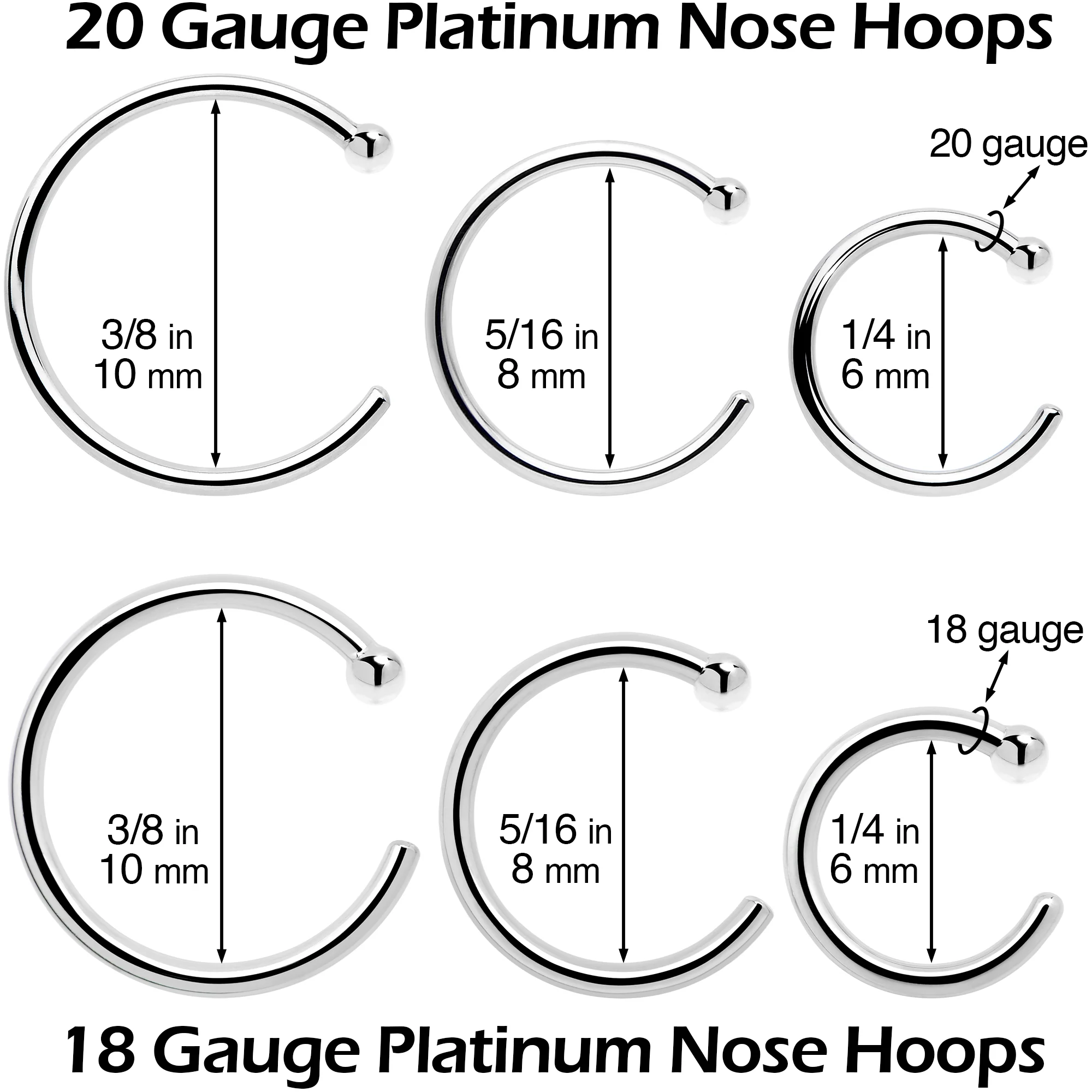 Real Platinum Nose Hoop - Hypoallergenic & Luxurious - Image 5