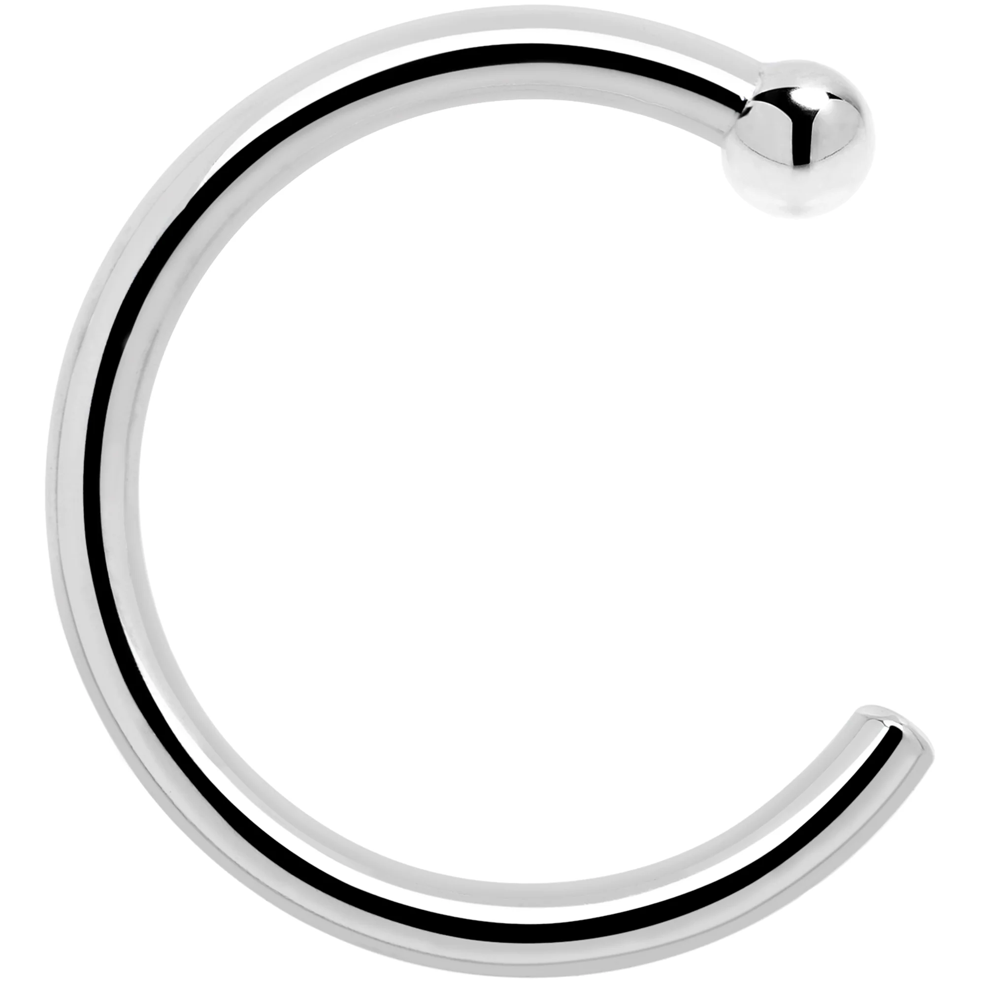Real Platinum Nose Hoop - Hypoallergenic & Luxurious - Image 8